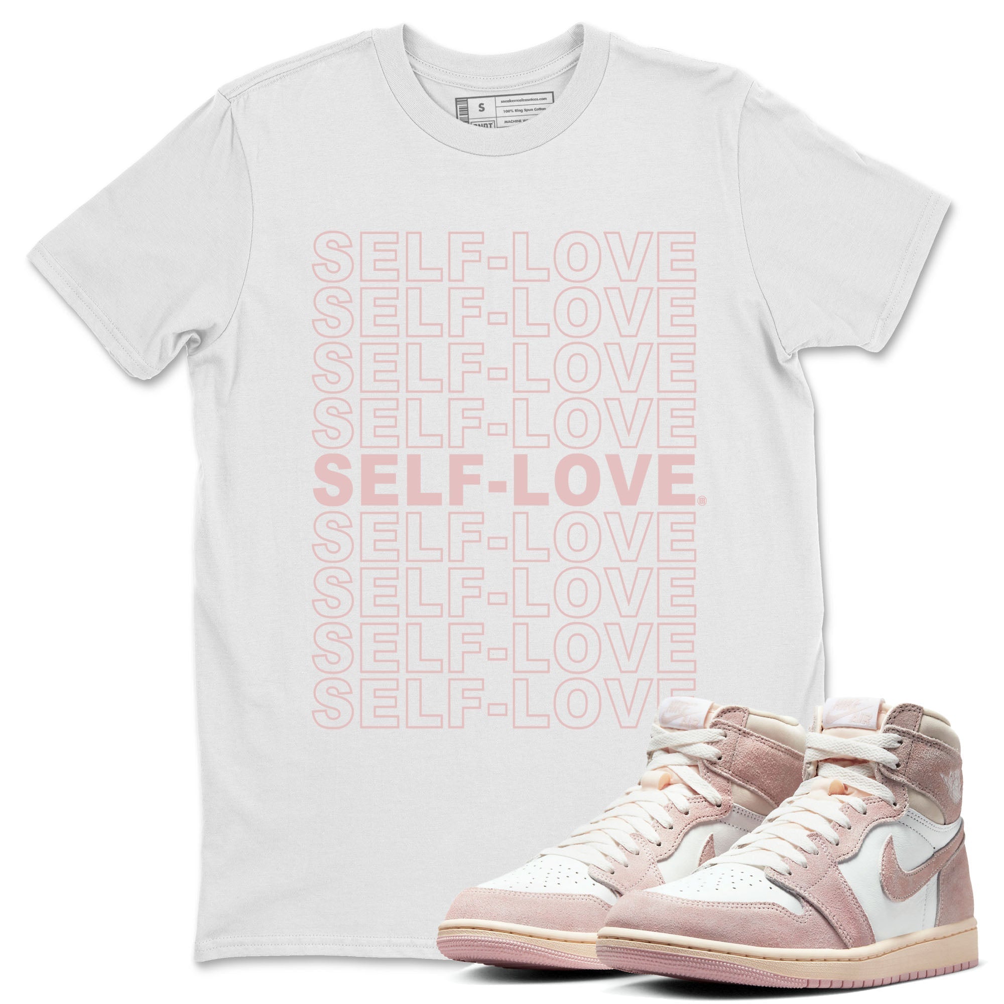 Self Love Unisex Tops - Air Jordan 1 Washed Pink