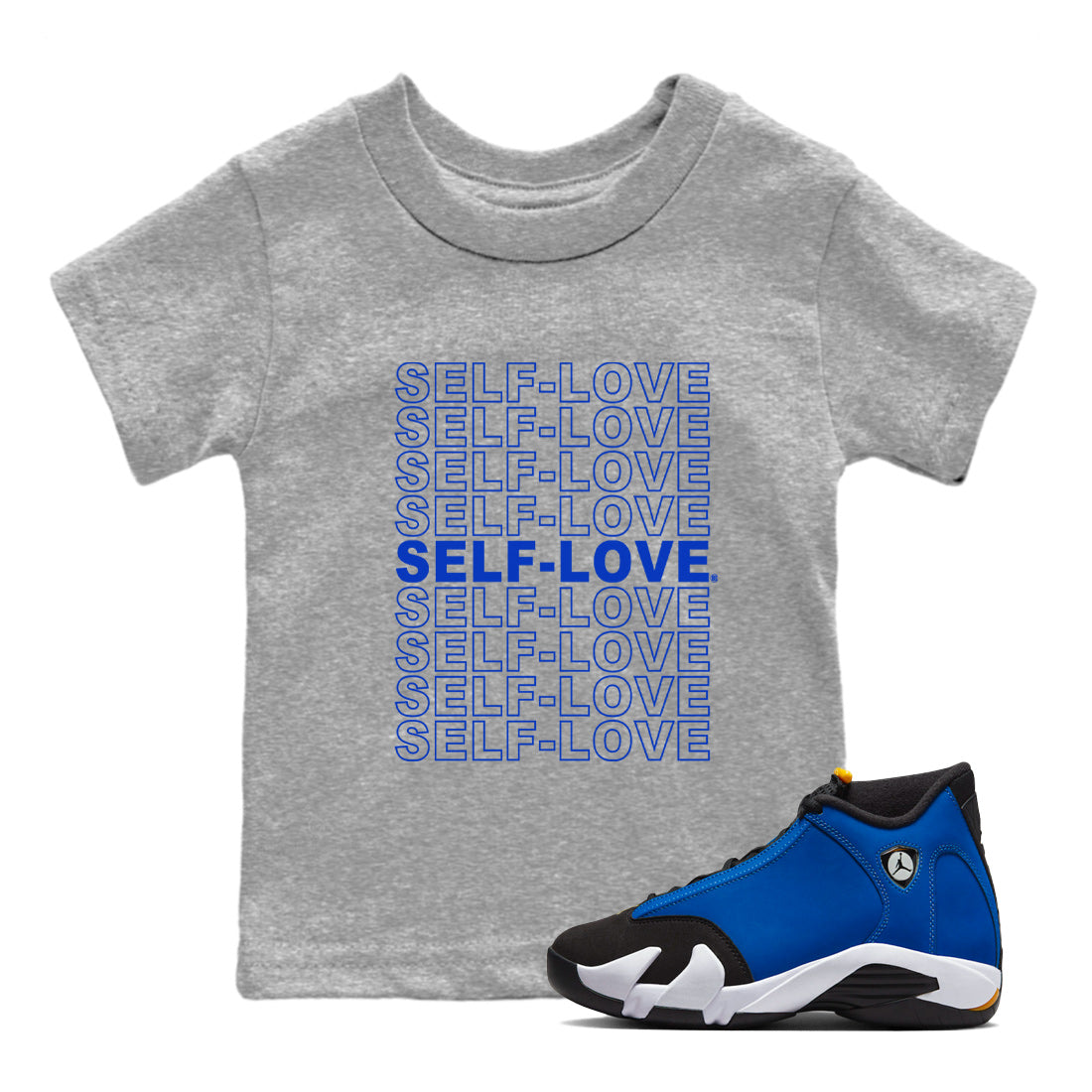 Self Love Kids Tops - Air Jordan 14 Laney