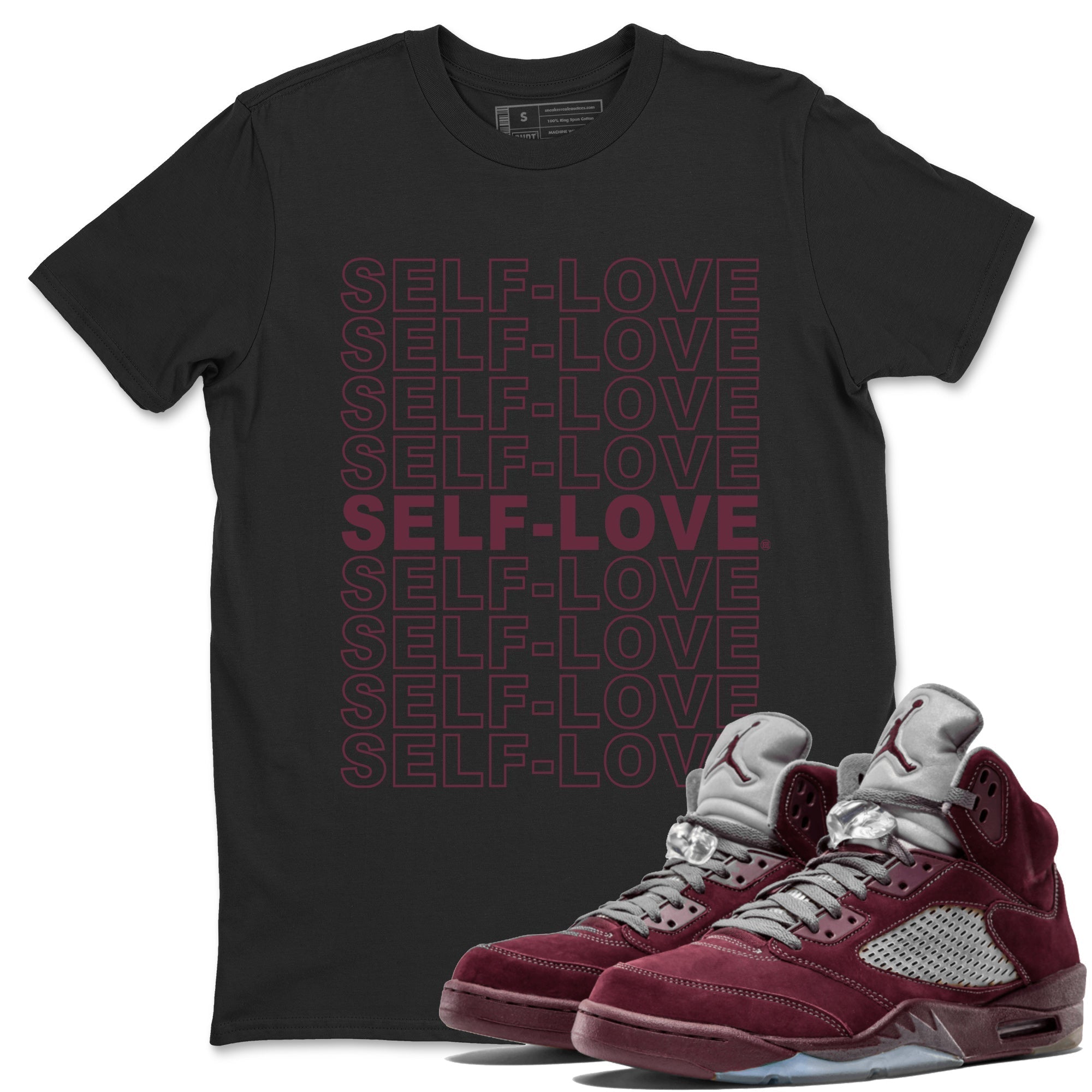 Self Love Unisex Tops - Air Jordan 5 Burgundy
