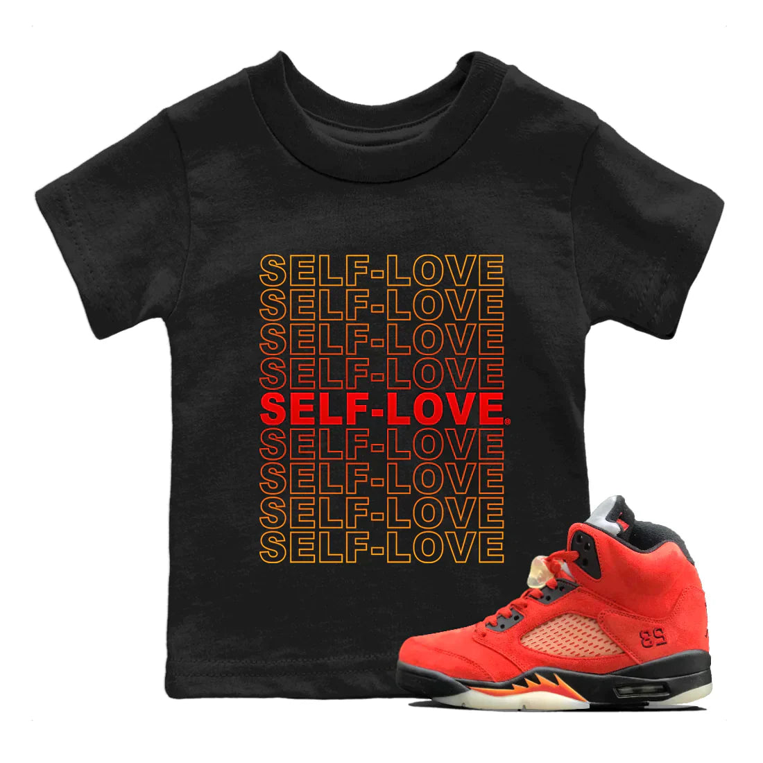 Self Love Kids Tops - Air Jordan 5 Mars For Her