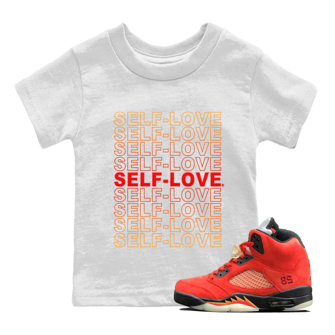 Self Love Kids Tops - Air Jordan 5 Mars For Her