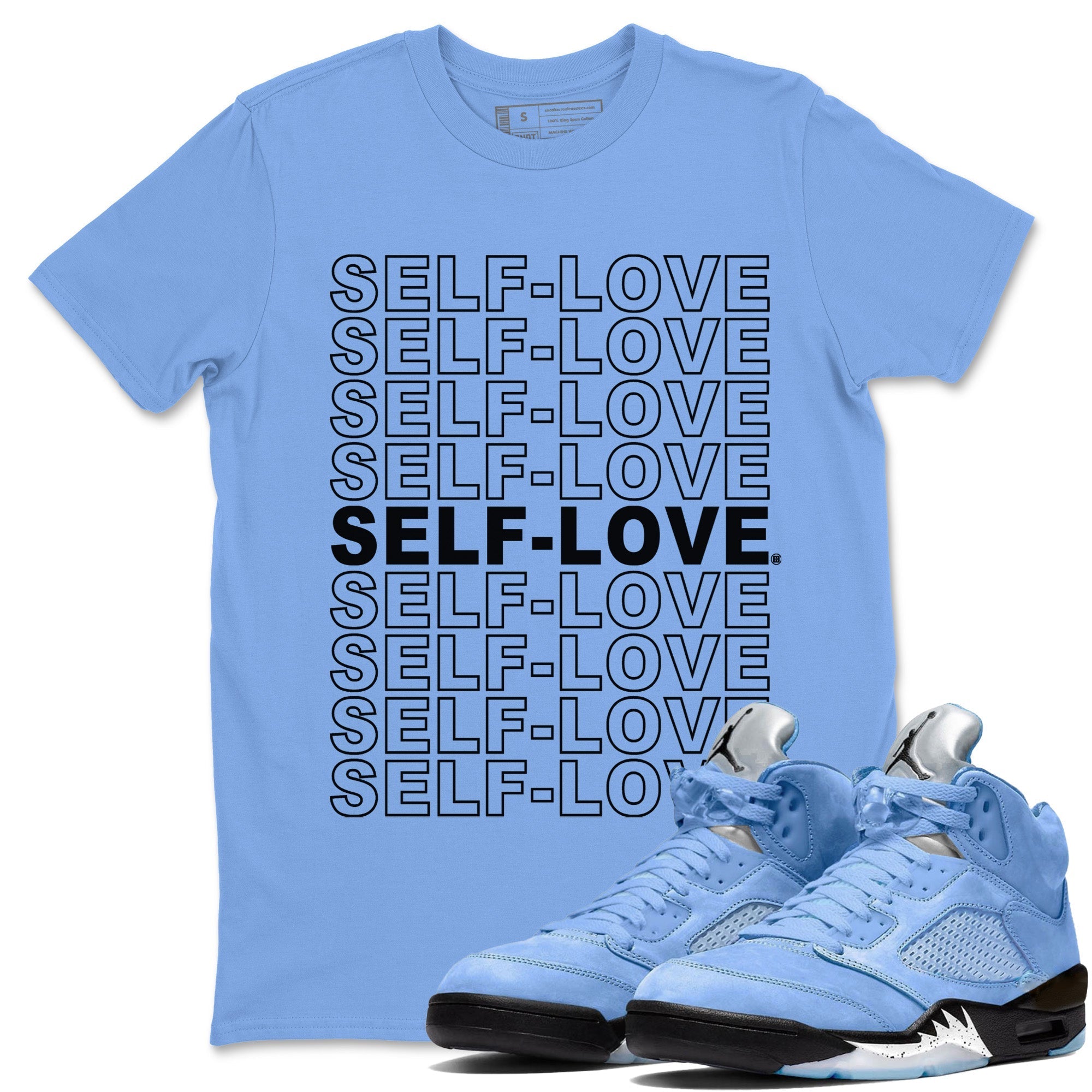 Self Love Unisex Tops - Air Jordan 5 UNC