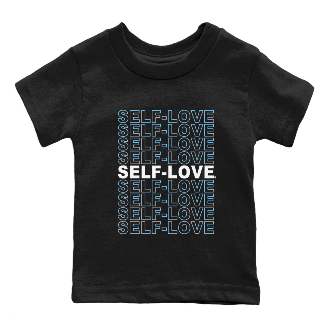 Self Love Kids Tops - Air Jordan 7 Chambray