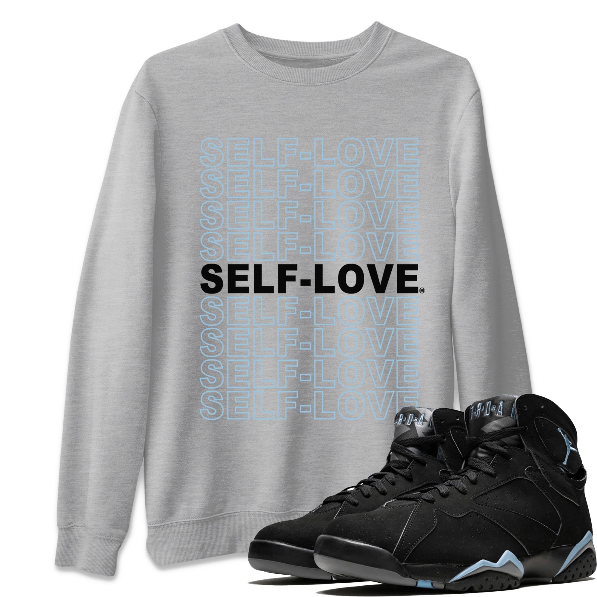 Self Love Unisex Tops - Air Jordan 7 Chambray