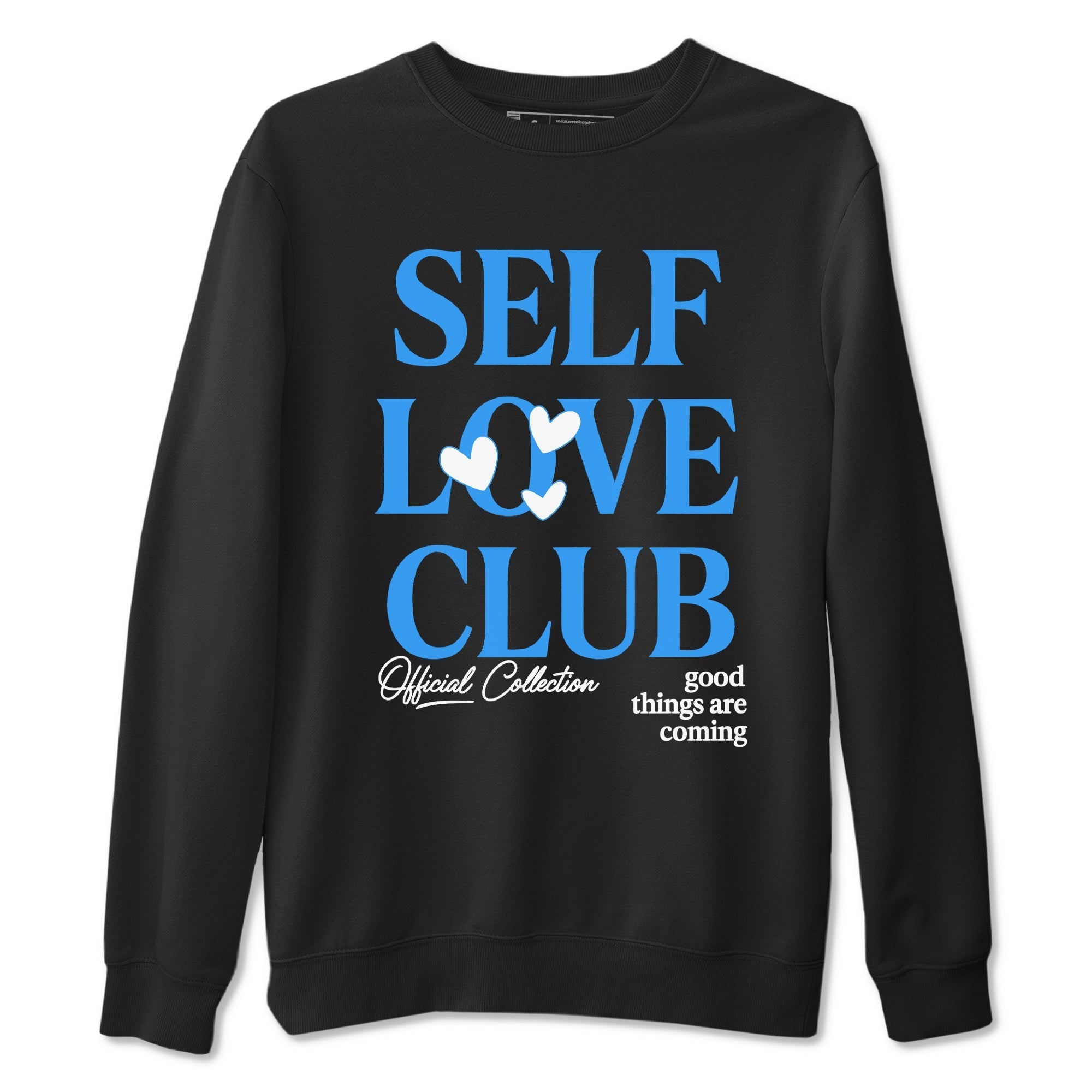 Self Love Club snkmatch Tees - Air Jordan 12 White and University Blue