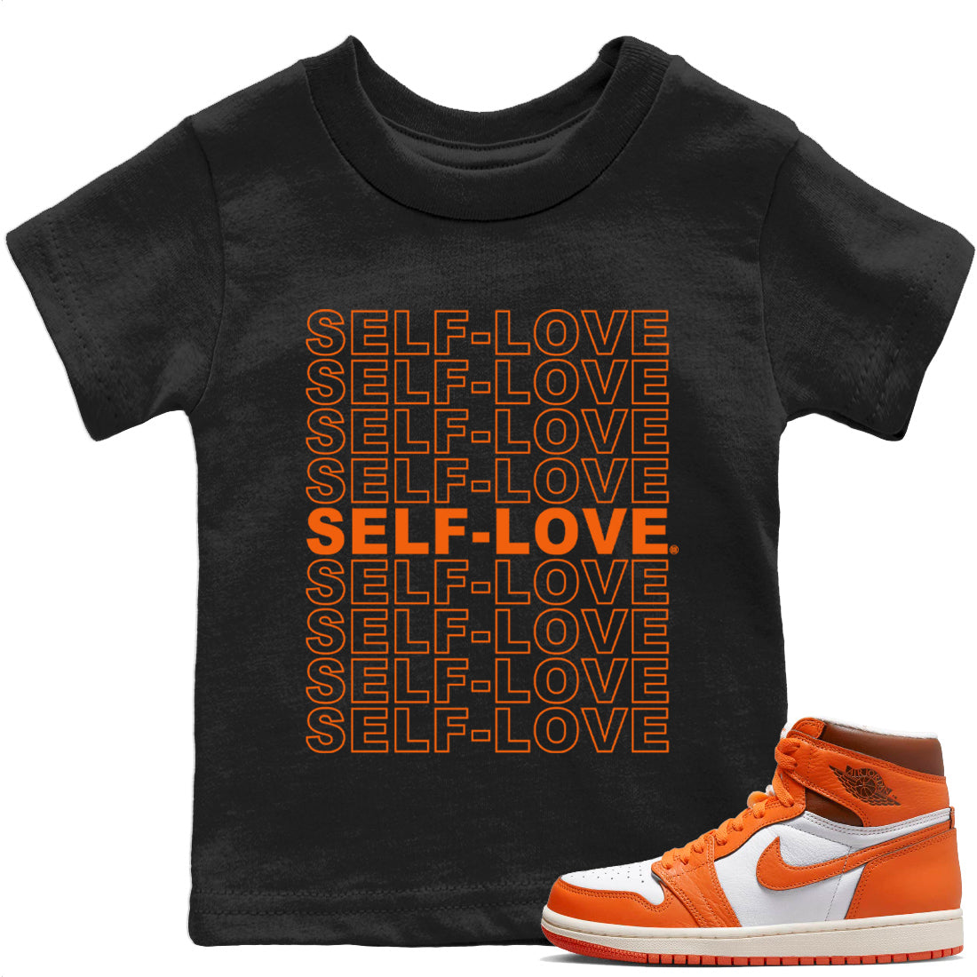 Self Love Kids Tops - Air Jordan 1 Starfish
