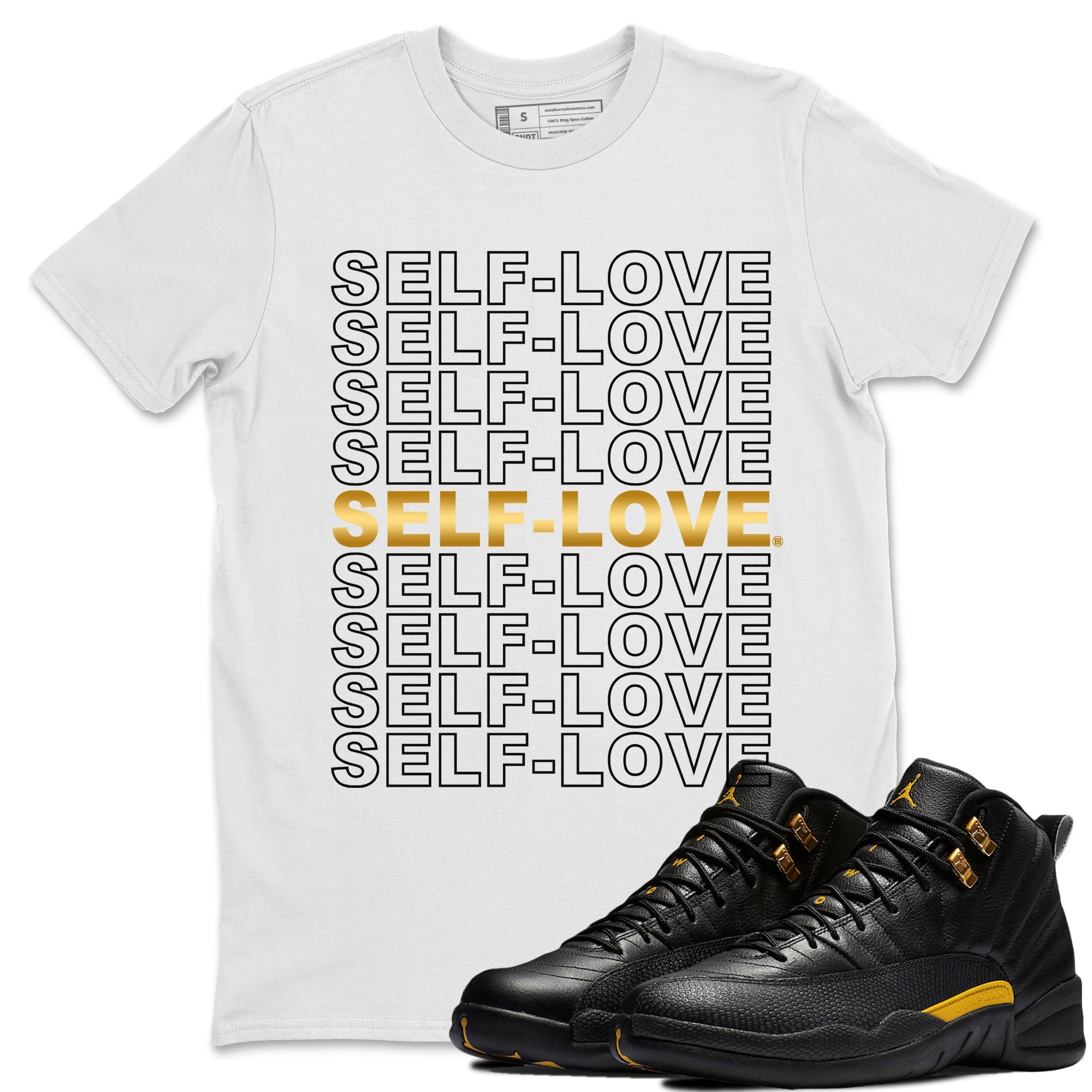 Self Love Unisex Tops - Air Jordan 12 Black Taxi