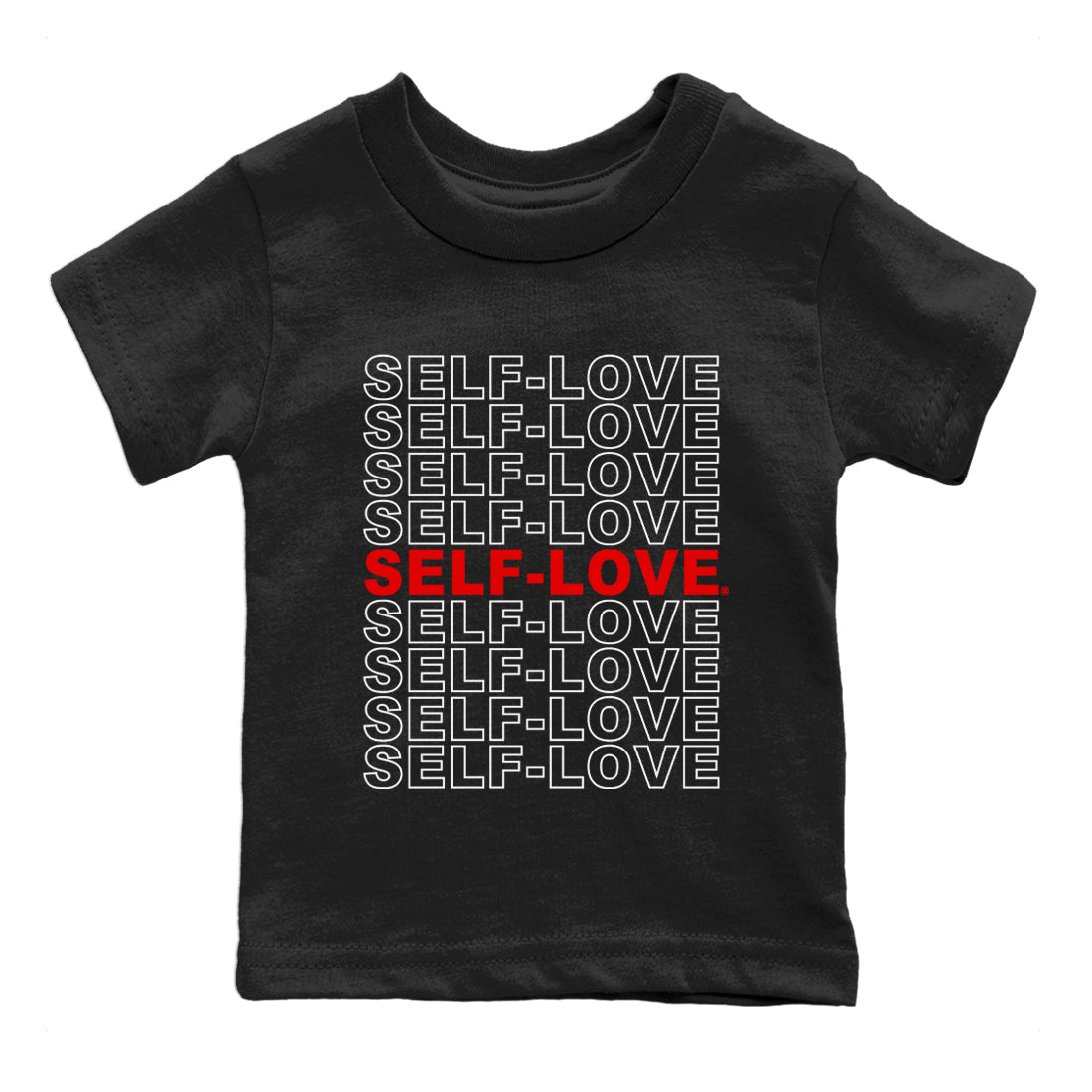 Self Love Kids Tops - Air Jordan 9 Fire Red