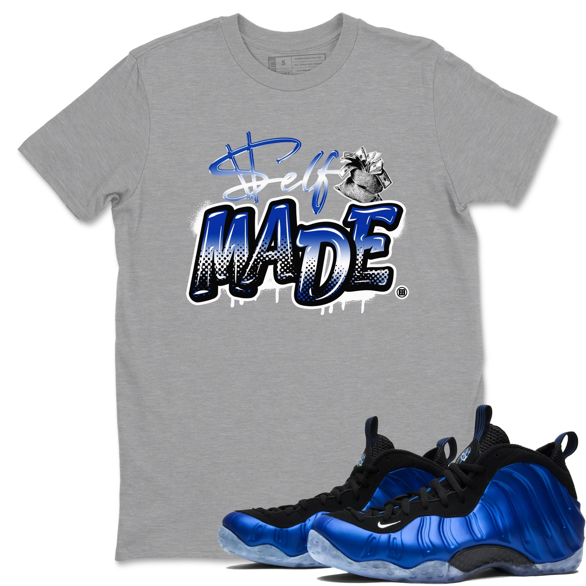 Self Made snkmatch Tees - Air Foamposite One Royal