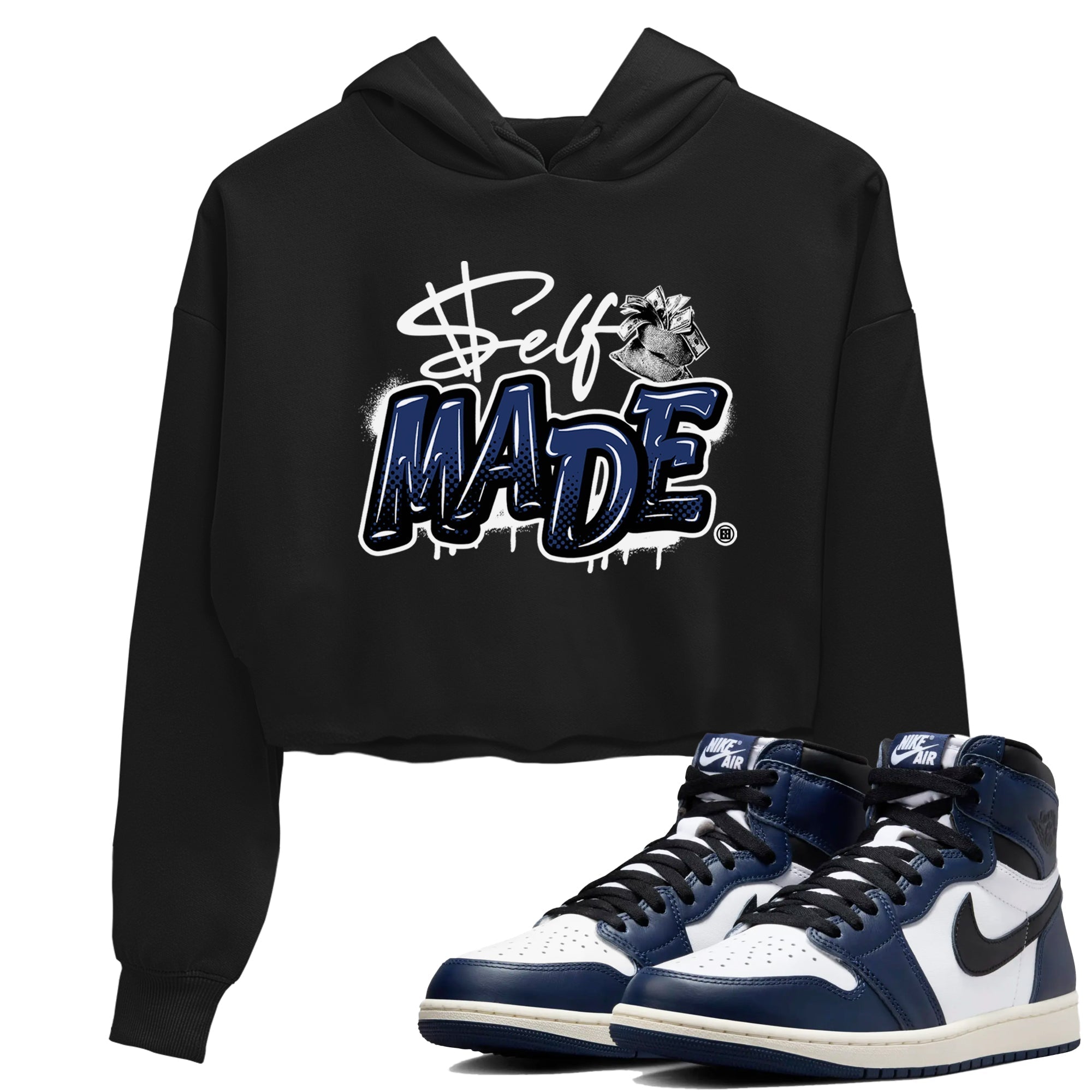 Self Made snkmatch Women's Top - Air Jordan 1 Midnight Navy