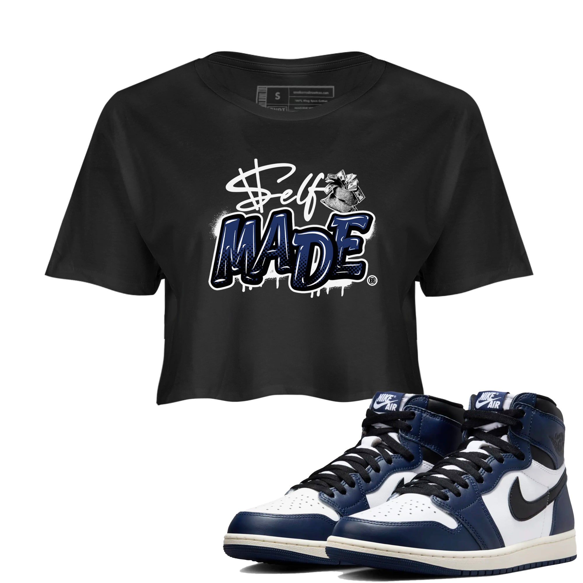 Self Made snkmatch Women's Top - Air Jordan 1 Midnight Navy