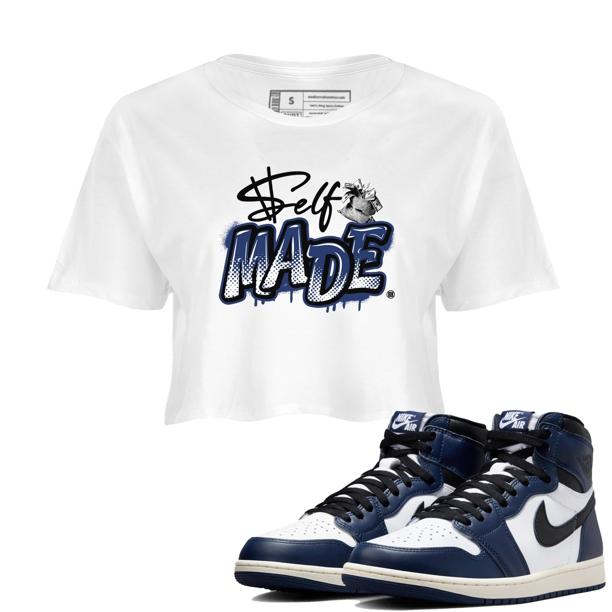 Self Made snkmatch Women's Top - Air Jordan 1 Midnight Navy