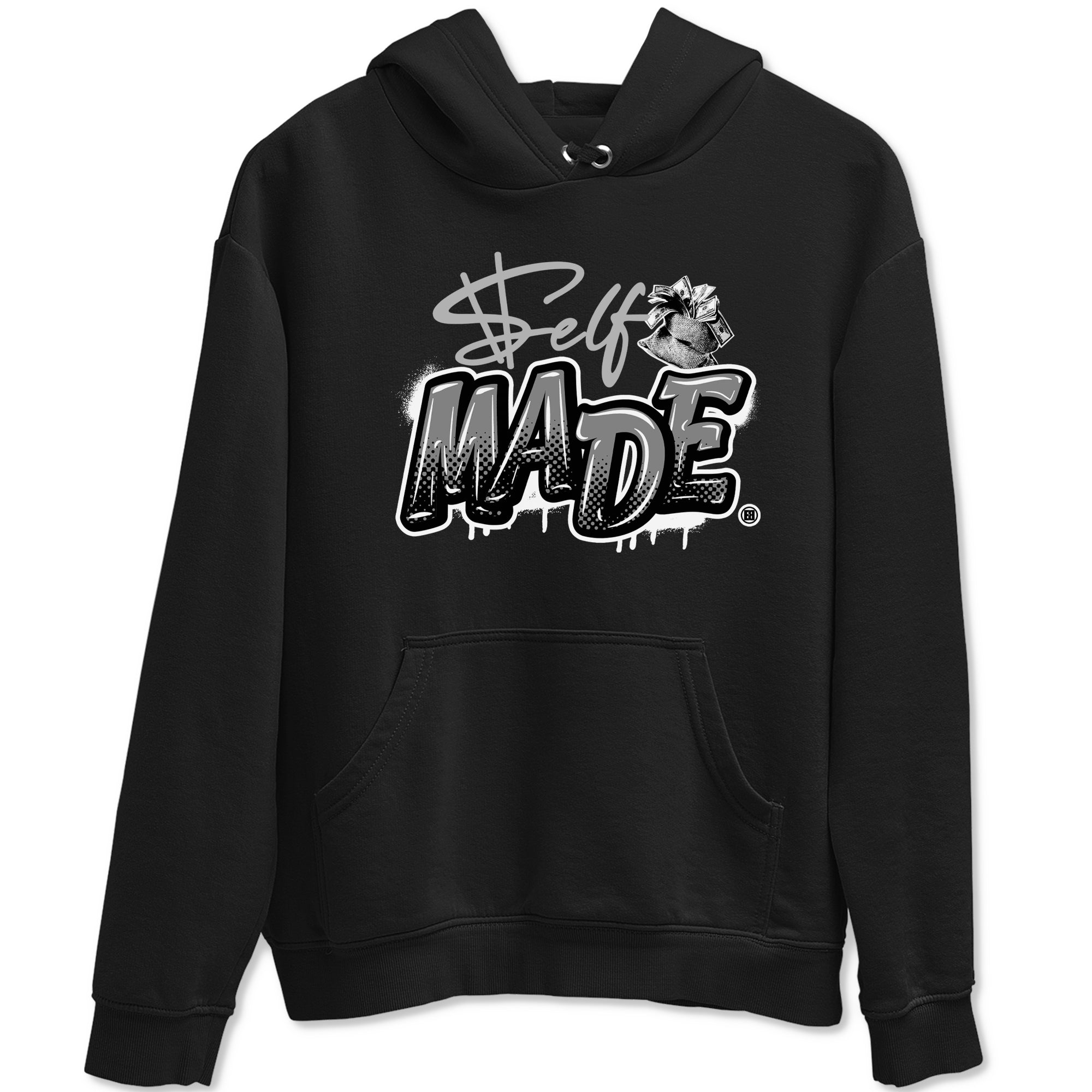 Self Made snkmatch Tees - Air Jordan 12 Black Wolf Grey