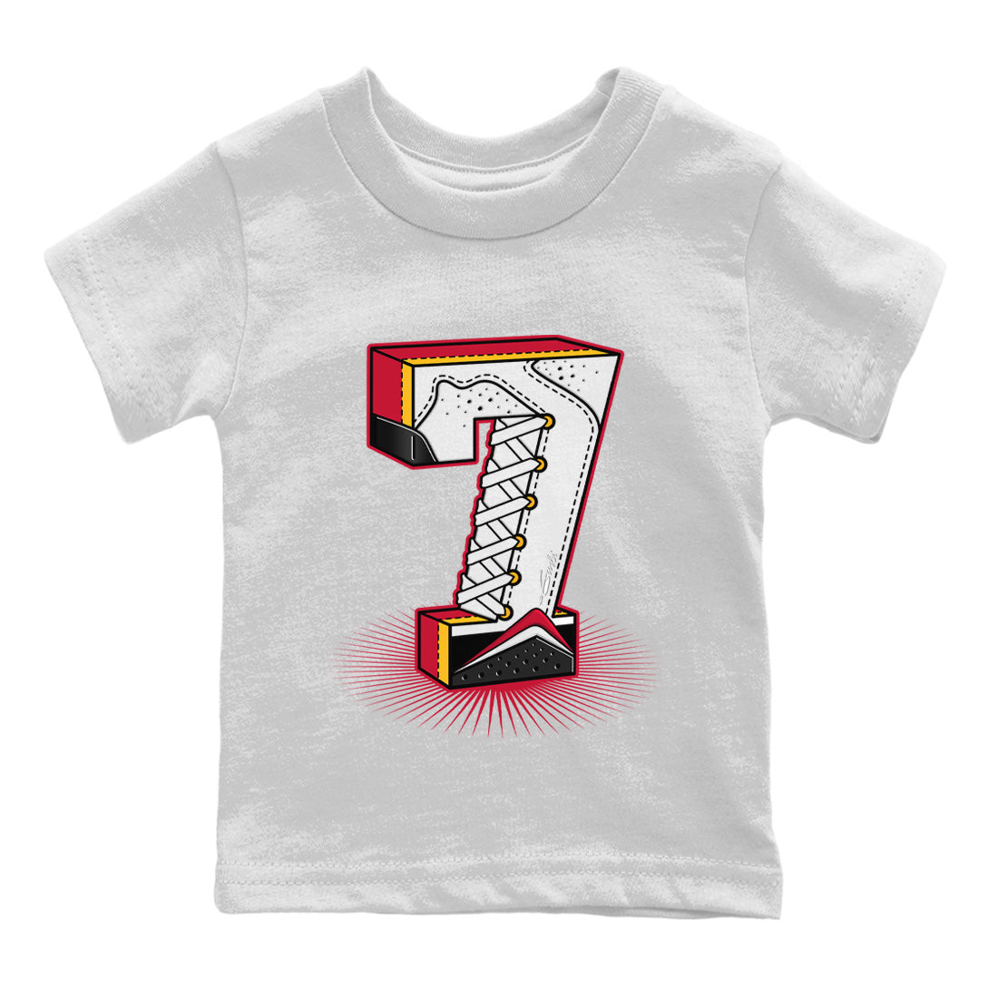 Seven Statue Kids Tops - Air Jordan 7 Cardinal