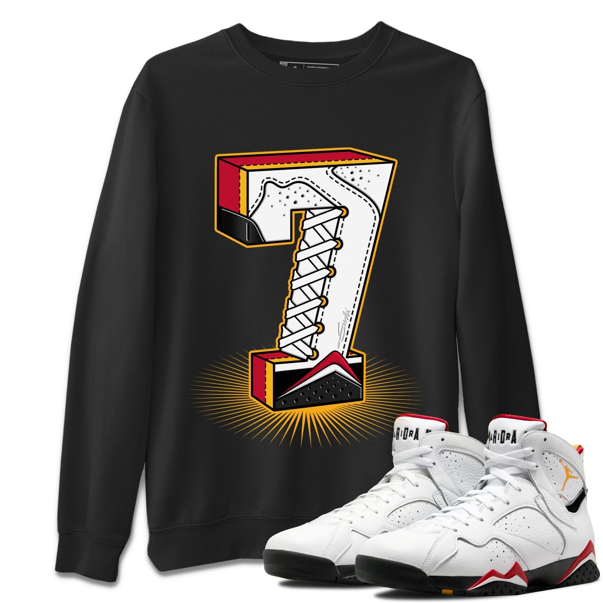 Seven Statue Unisex Tops - Air Jordan 7 Cardinal