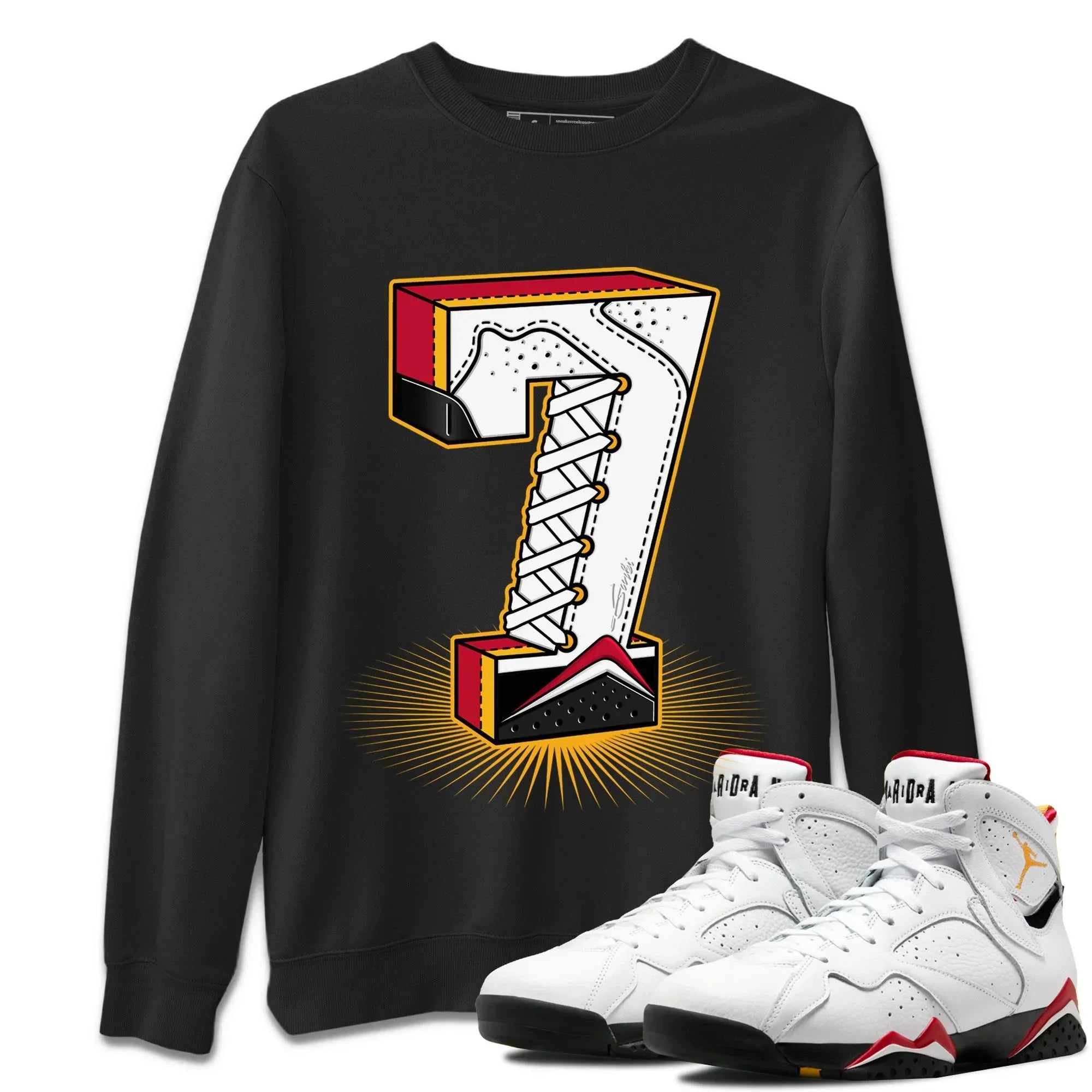 Seven Statue Unisex Tops - Air Jordan 7 Cardinal