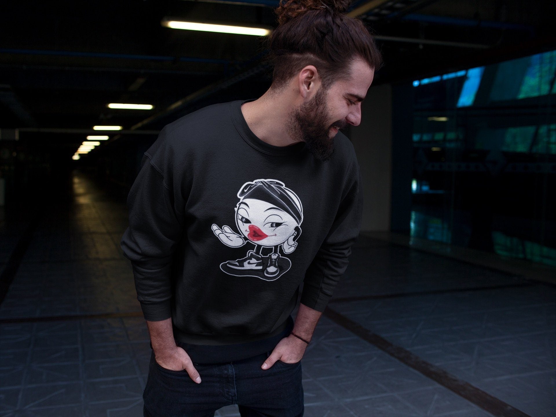 Sexy Chu Unisex Tops - Air Jordan 1 Black White