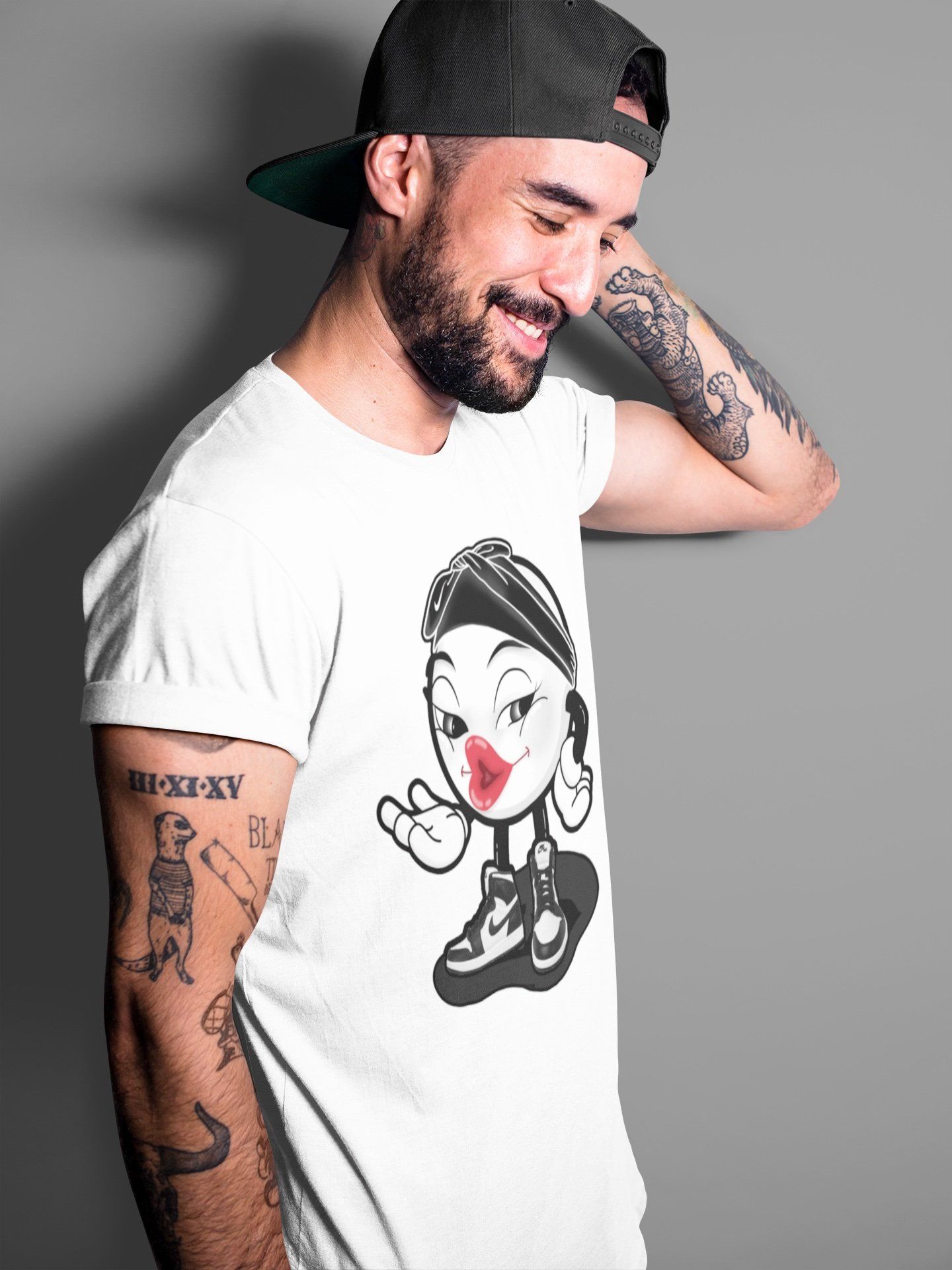 Sexy Chu Unisex Tops - Air Jordan 1 Black White
