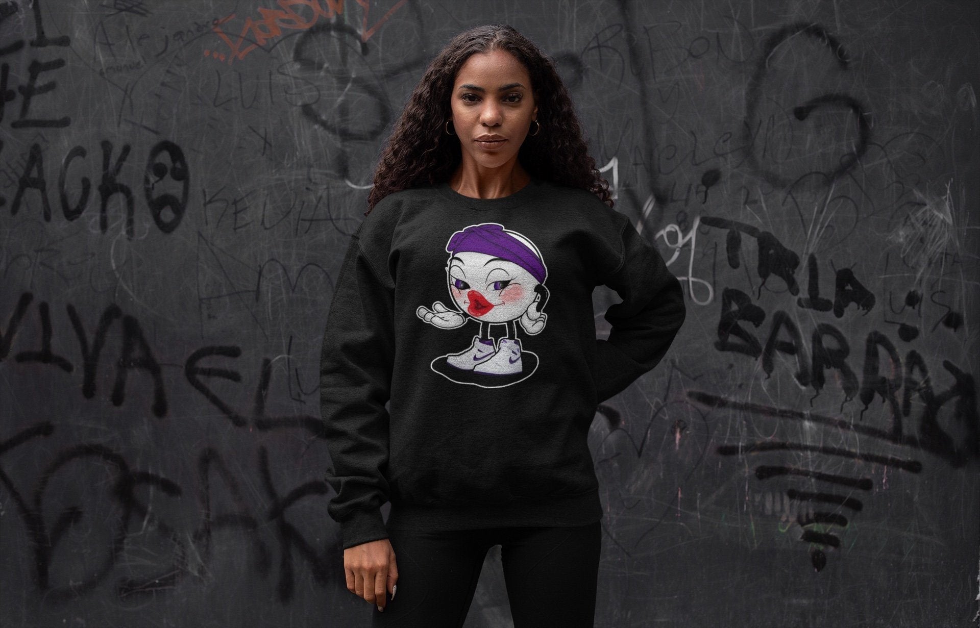 Sexy Chu Unisex Tops - Air Jordan 1 WMNS Court Purple