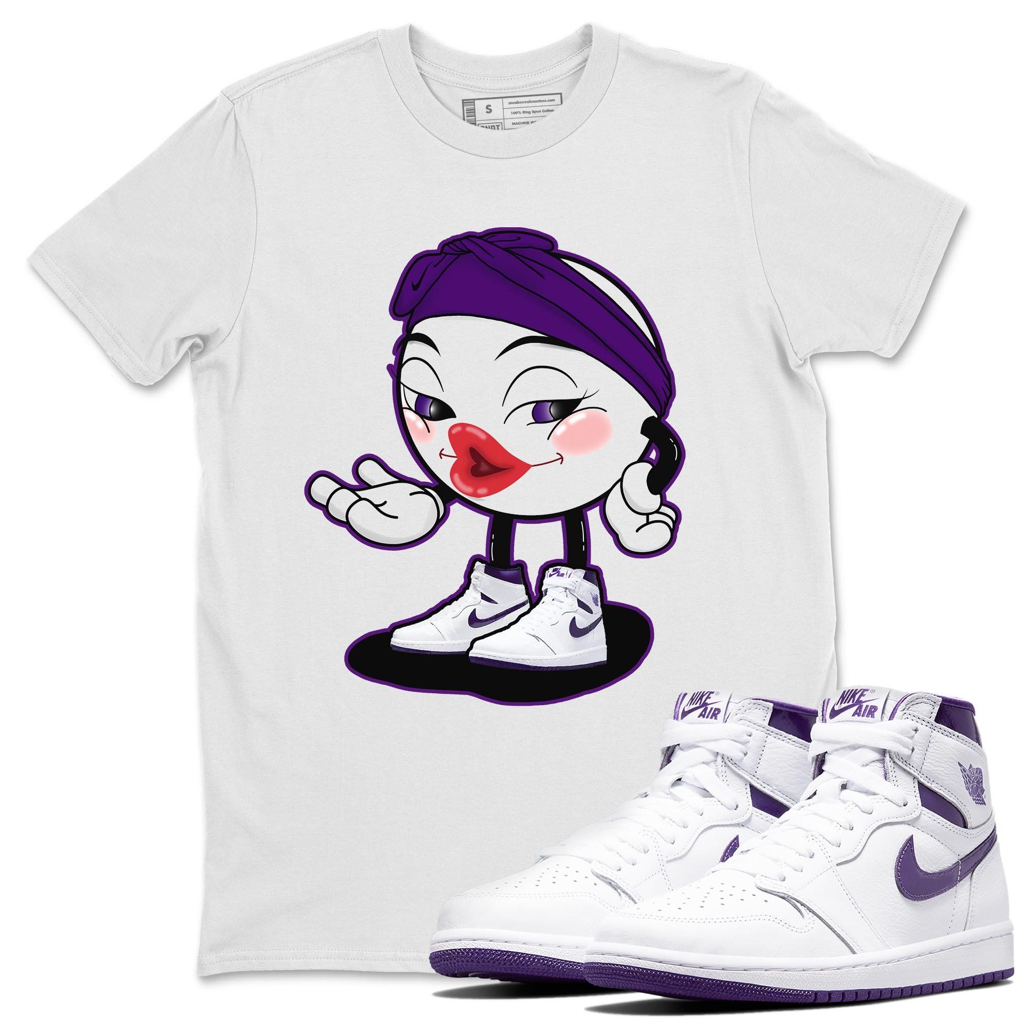 Sexy Chu Unisex Tops - Air Jordan 1 WMNS Court Purple