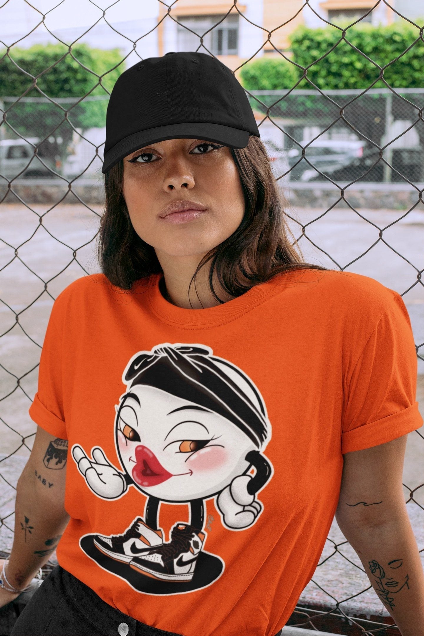 Sexy Chu Unisex Tops - Air Jordan 1 Electro Orange