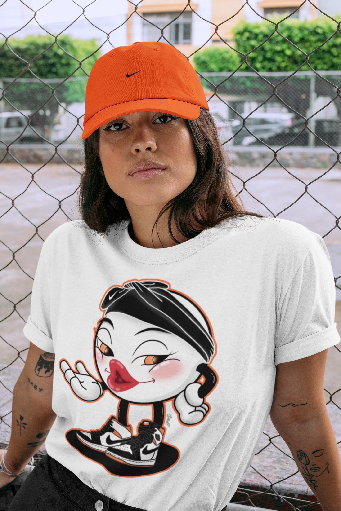 Sexy Chu Unisex Tops - Air Jordan 1 Electro Orange