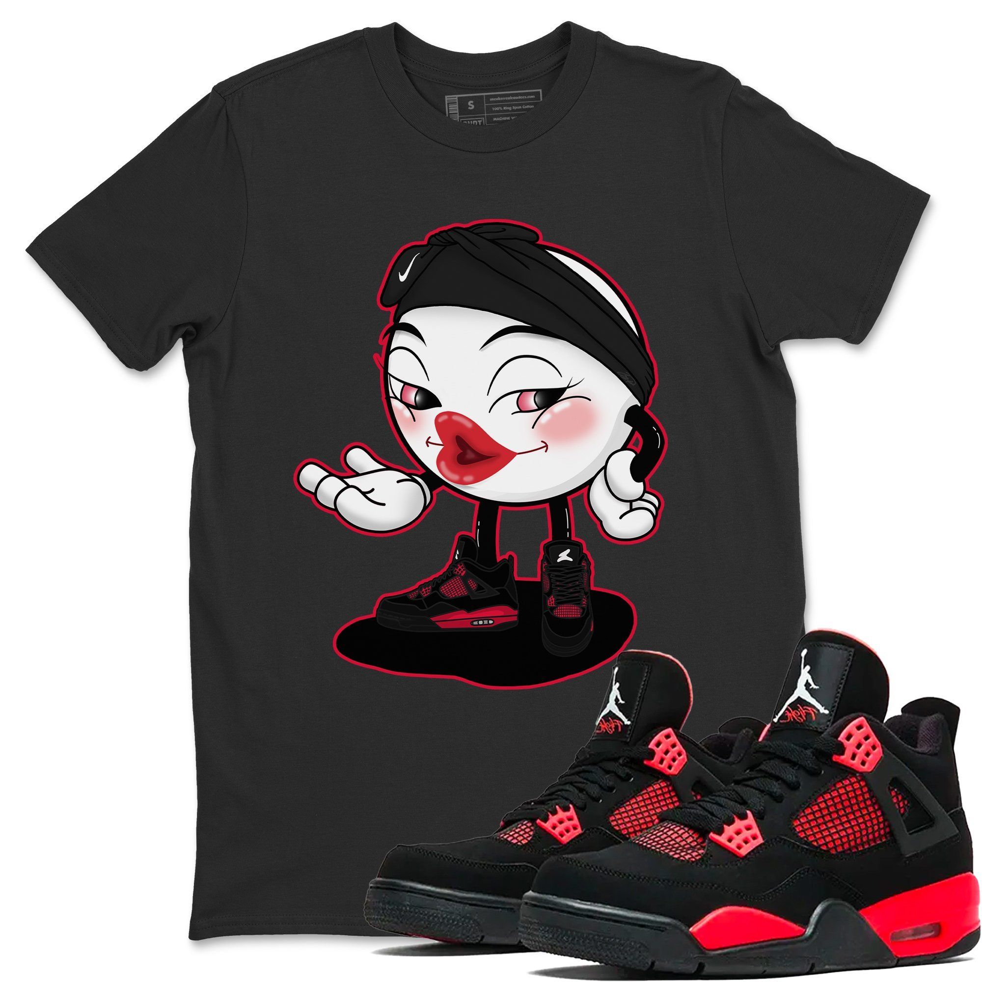 Sexy Chu Unisex Tops - Air Jordan 4 Red Thunder
