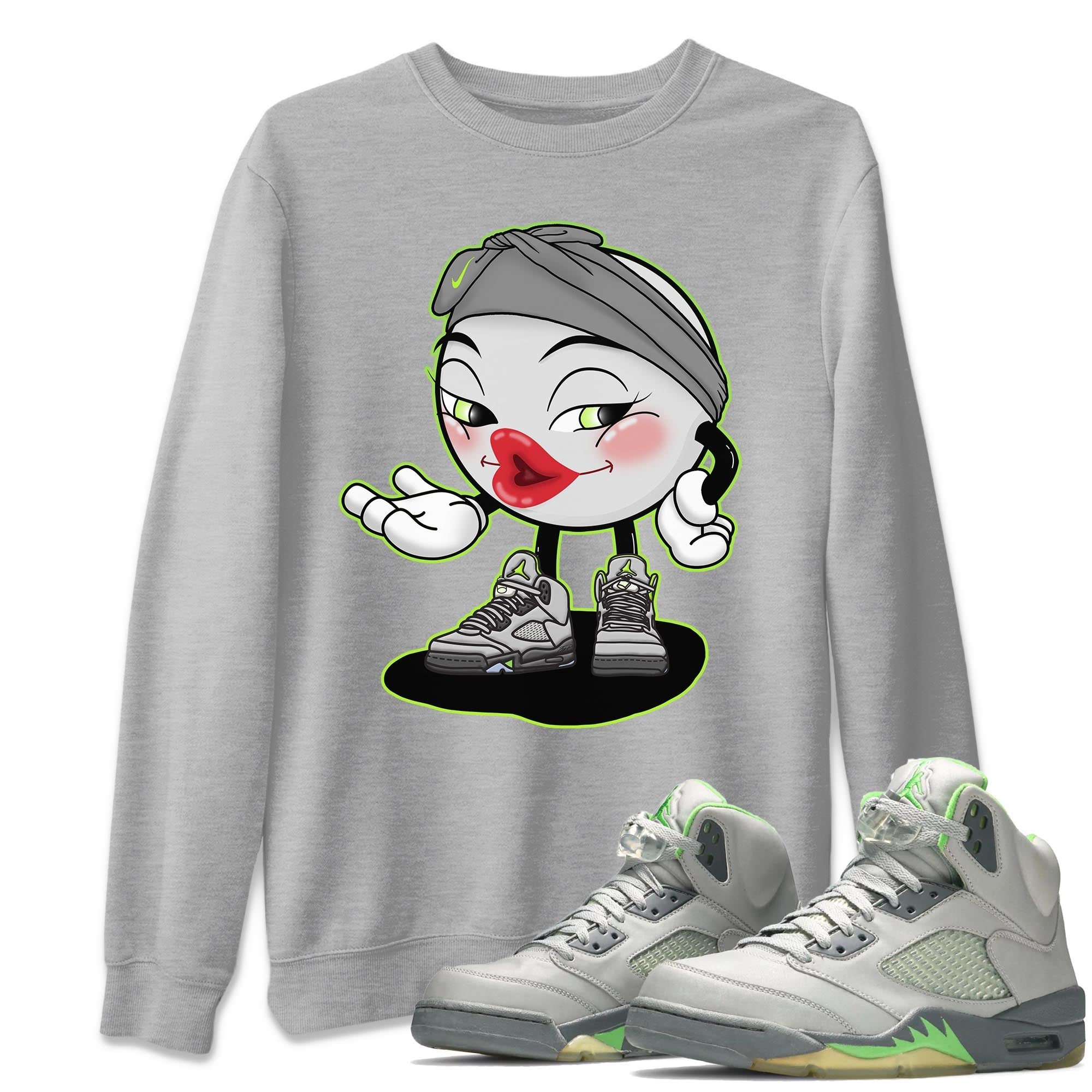 Sexy Chu Unisex Tops - Air Jordan 5 Green Bean
