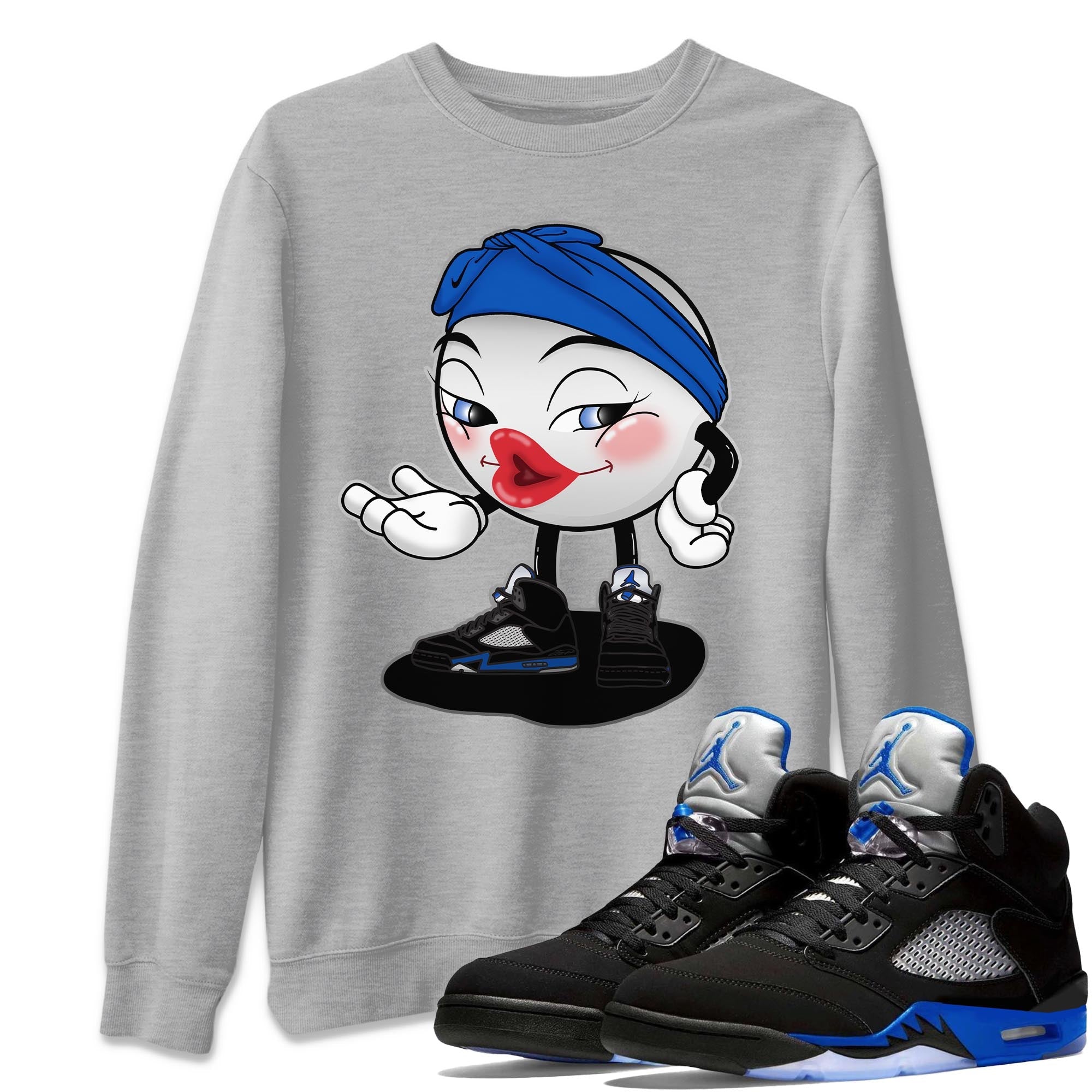 Sexy Chu Unisex Tops - Air Jordan 5 Racer Blue