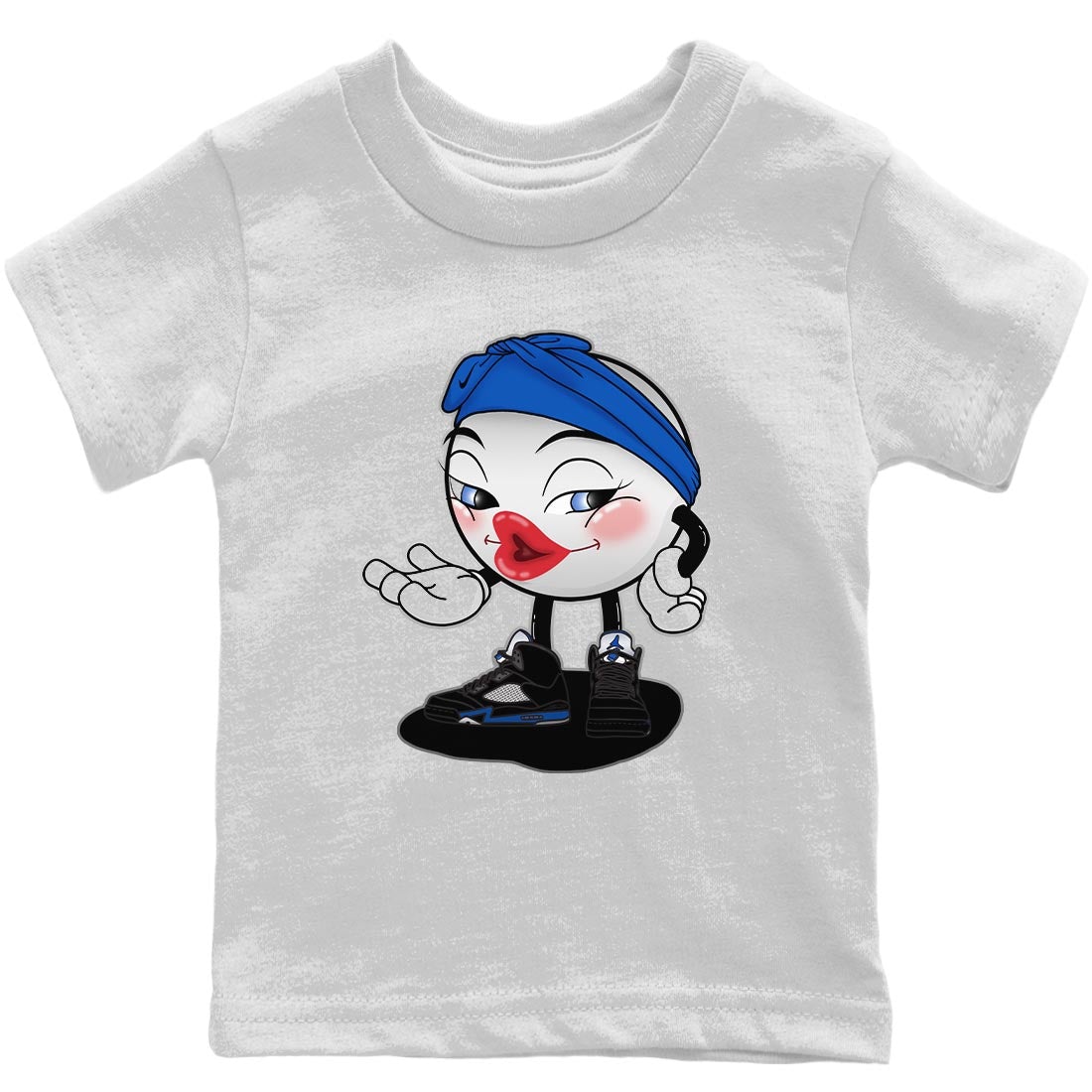 Sexy Chu Kids Tops - Air Jordan 5 Racer Blue
