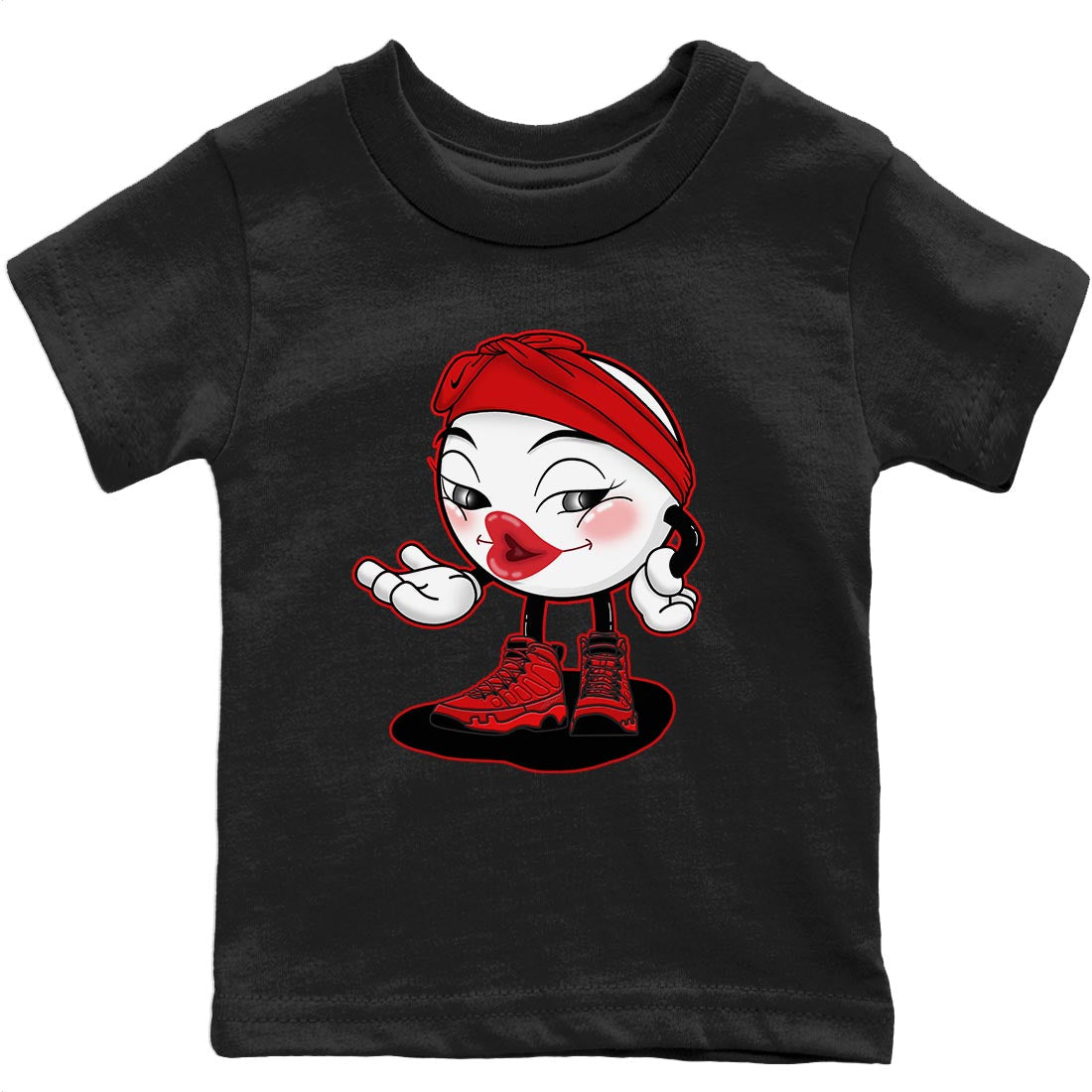 Sexy Chu Kids Tops - Air Jordan 9 Chile Red
