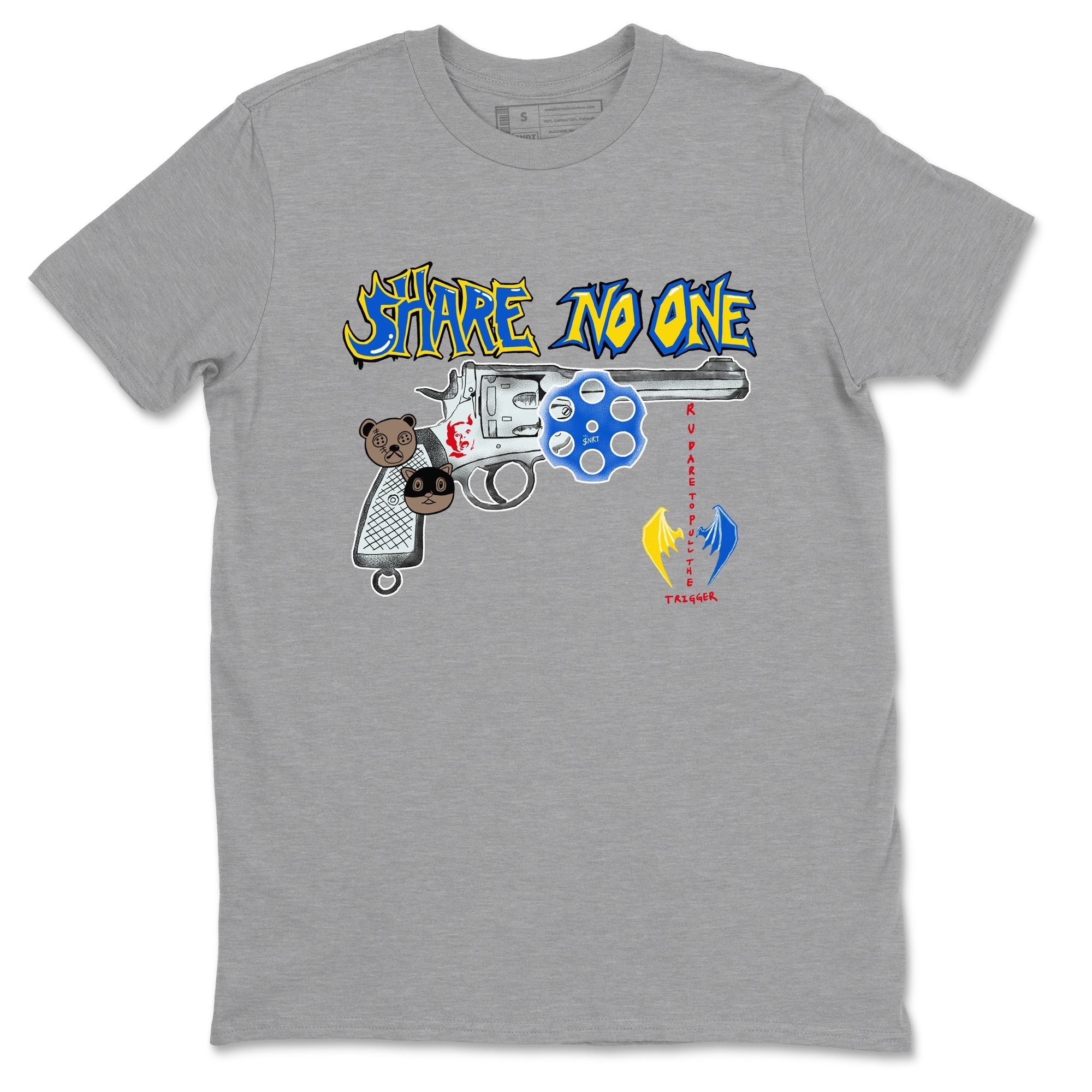 Share No One snkmatch Tees - Air Jordan 1 Travis Scott Canary