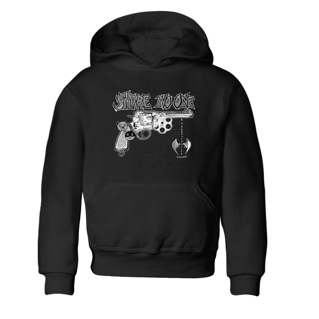 Share No One snkmatch Tees Kids - Air Jordan 1 Wolf Grey
