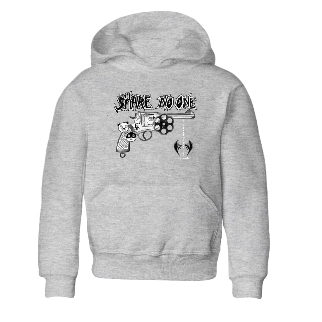Share No One snkmatch Tees Kids - Air Jordan 1 Wolf Grey