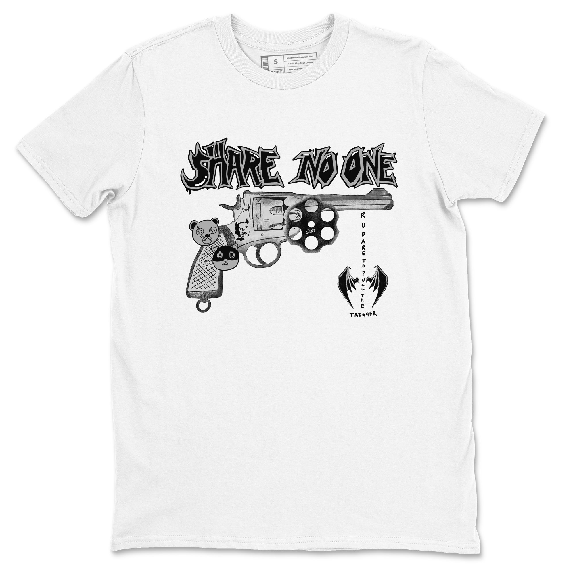 Share No One snkmatch Tees - Air Jordan 1 Wolf Grey