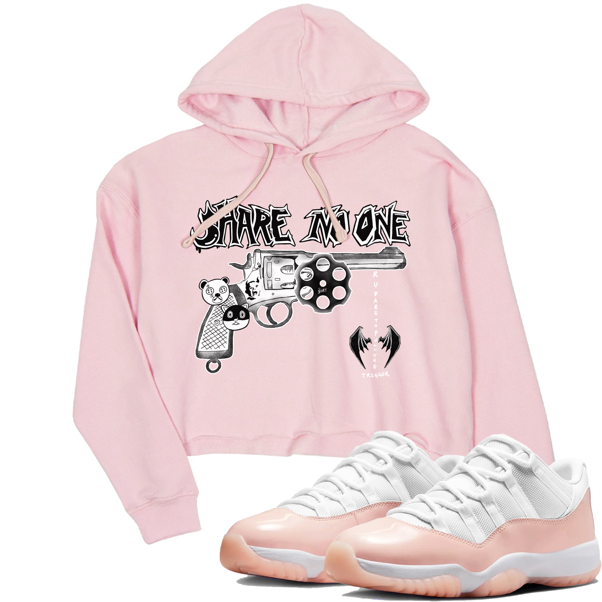 Share No One snkmatch Women's Top - Air Jordan 11 Legend Pink