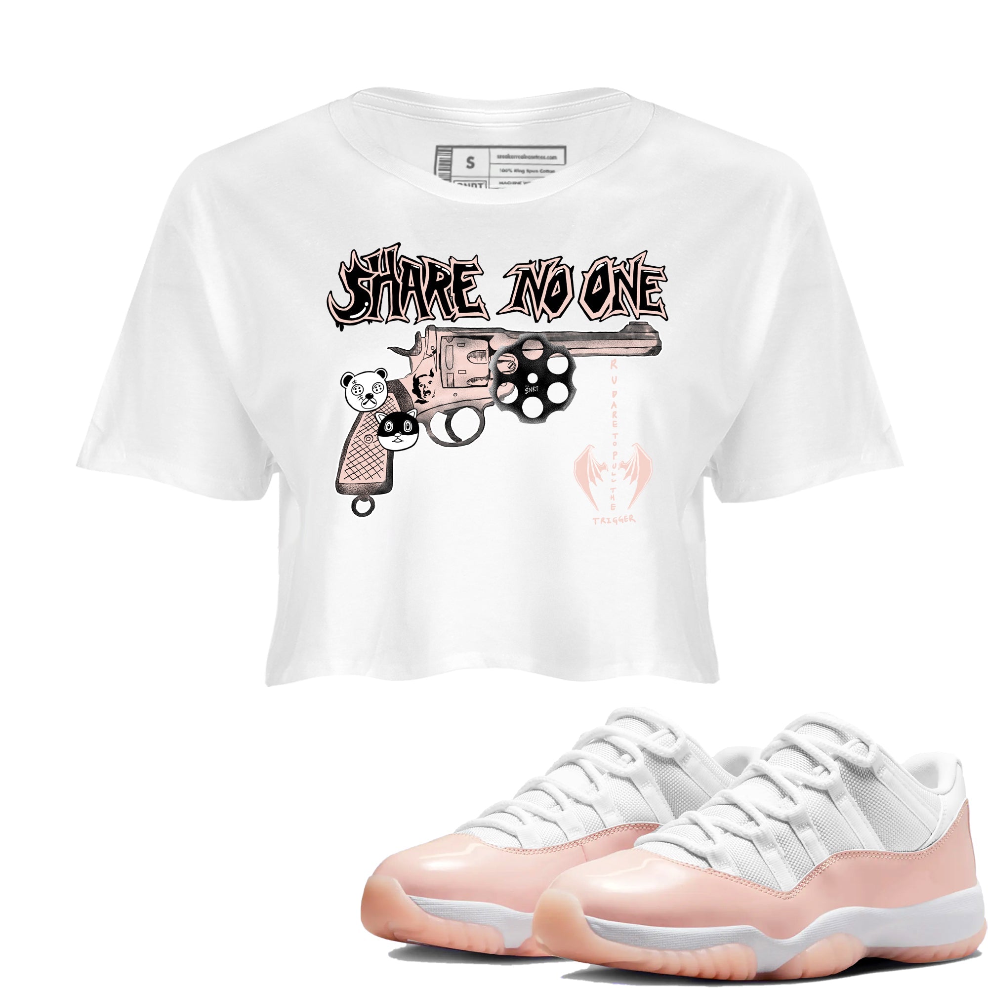 Share No One snkmatch Women's Top - Air Jordan 11 Legend Pink
