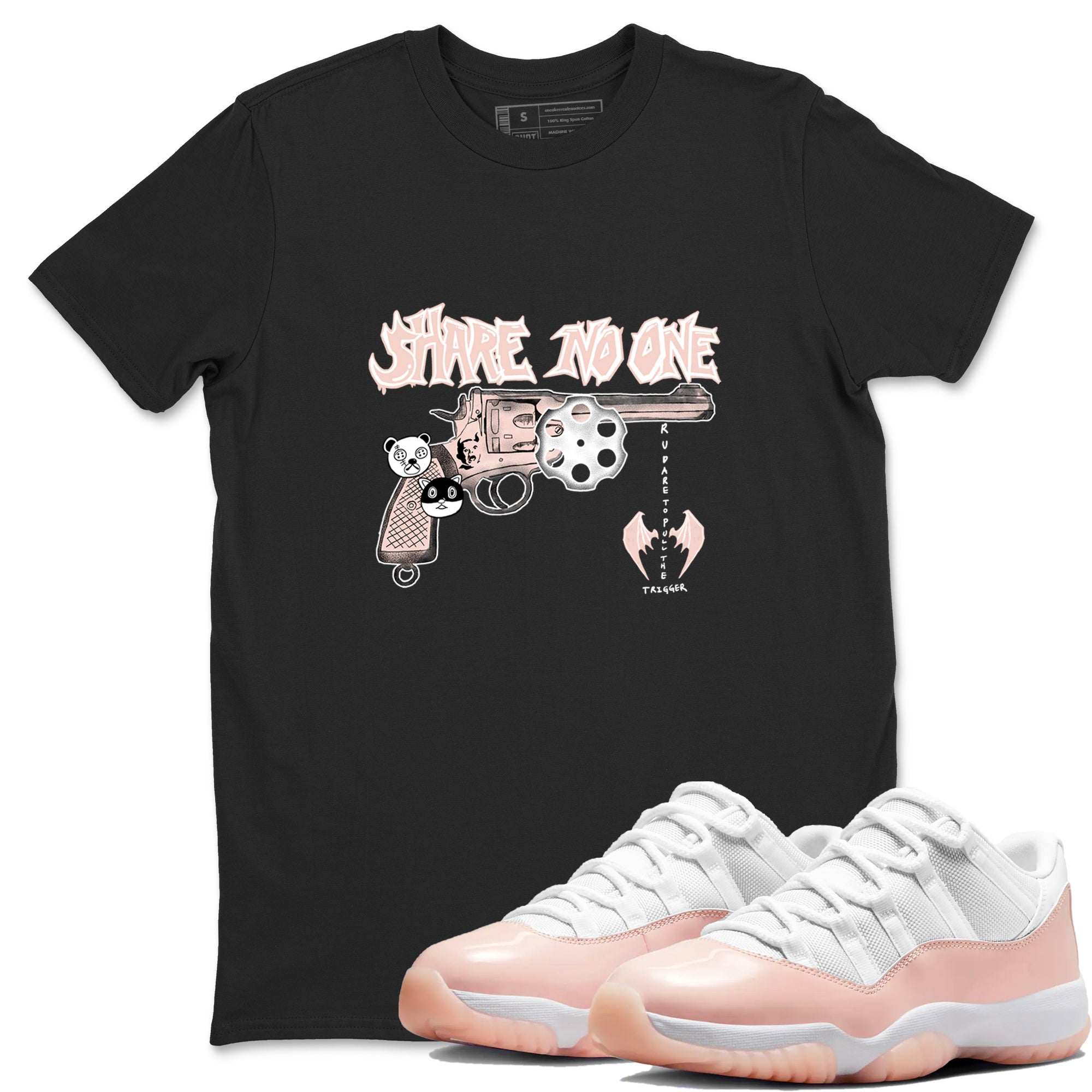 Share No One snkmatch Tees - Air Jordan 11 Legend Pink