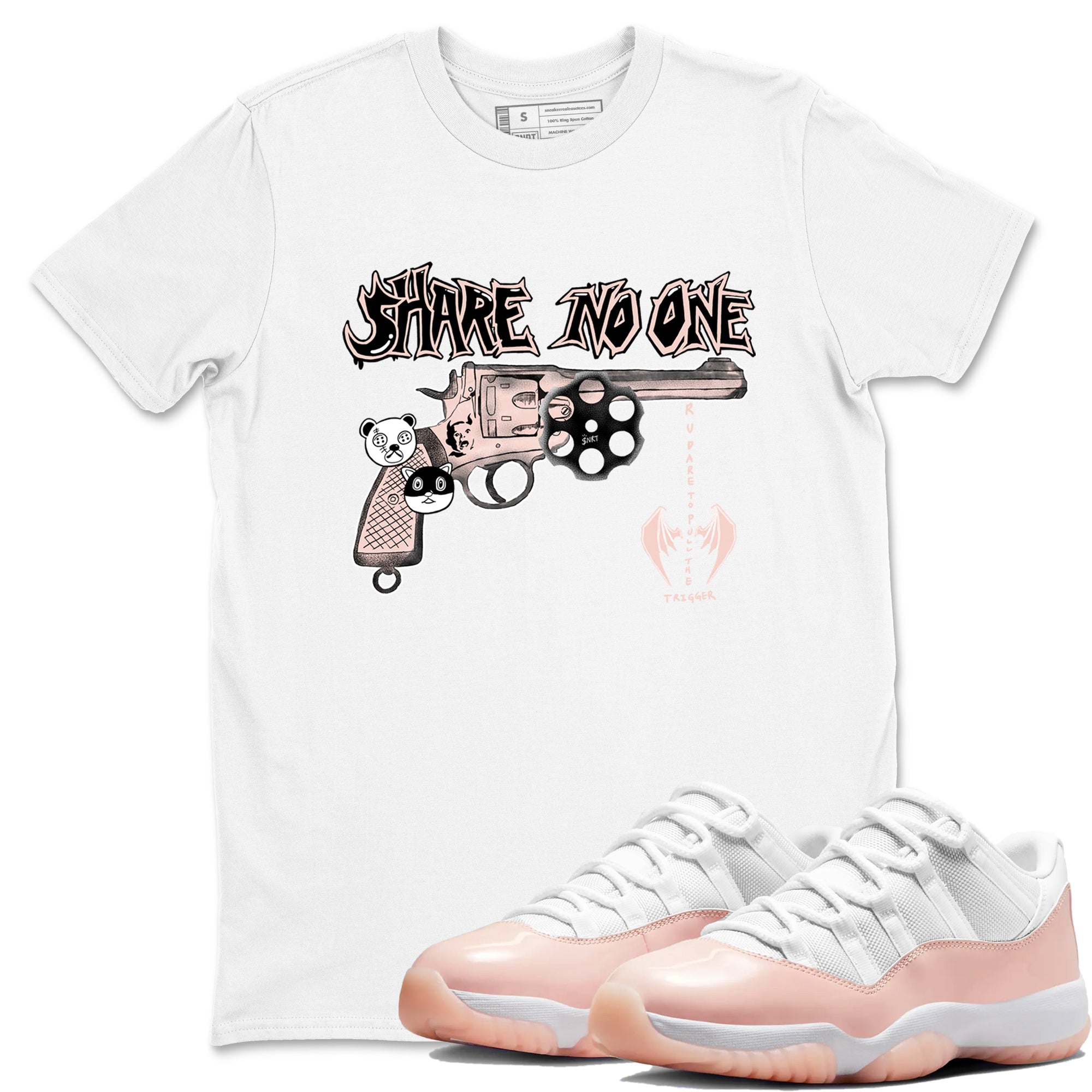 Share No One snkmatch Tees - Air Jordan 11 Legend Pink