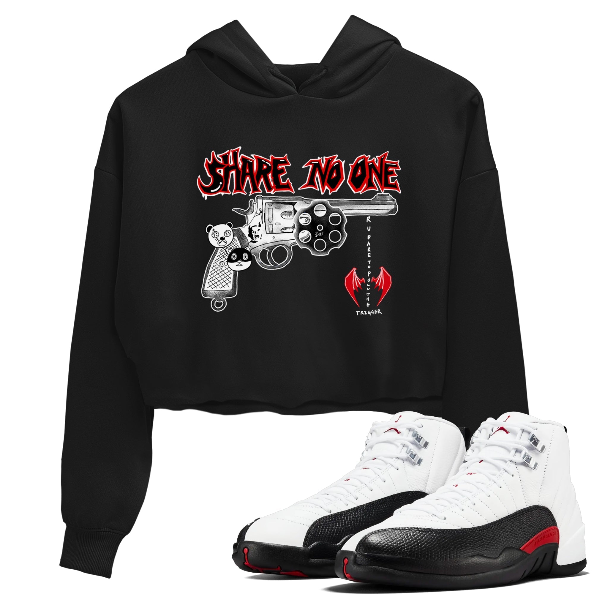 Share No One snkmatch Women's Top - Air Jordan 12 Taxi Flip