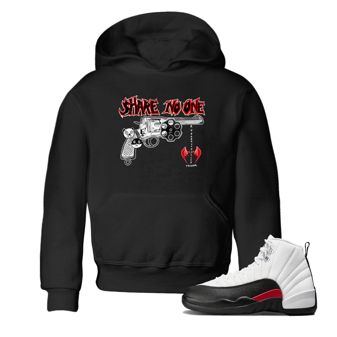 Share No One snkmatch Tees Kids - Air Jordan 12 Taxi Flip
