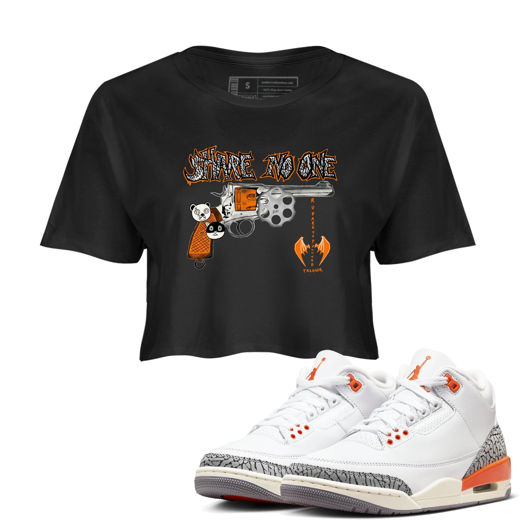 Share No One snkmatch Women's Top - Air Jordan 3 Georgia Peach