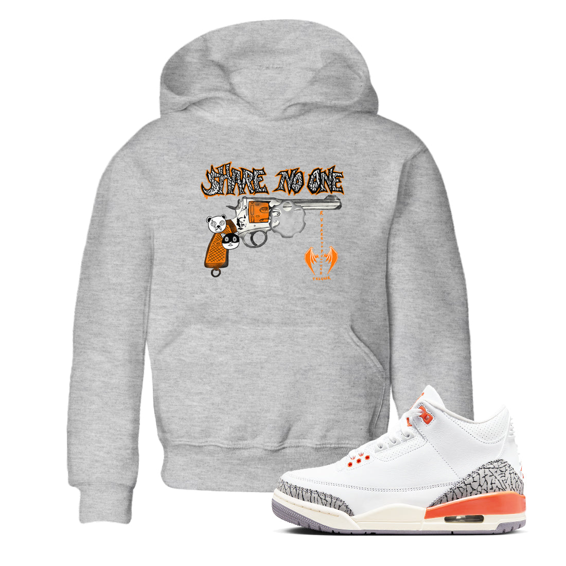 Share No One snkmatch Tees Kids - Air Jordan 3 Georgia Peach