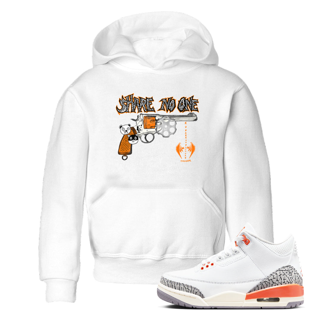 Share No One snkmatch Tees Kids - Air Jordan 3 Georgia Peach