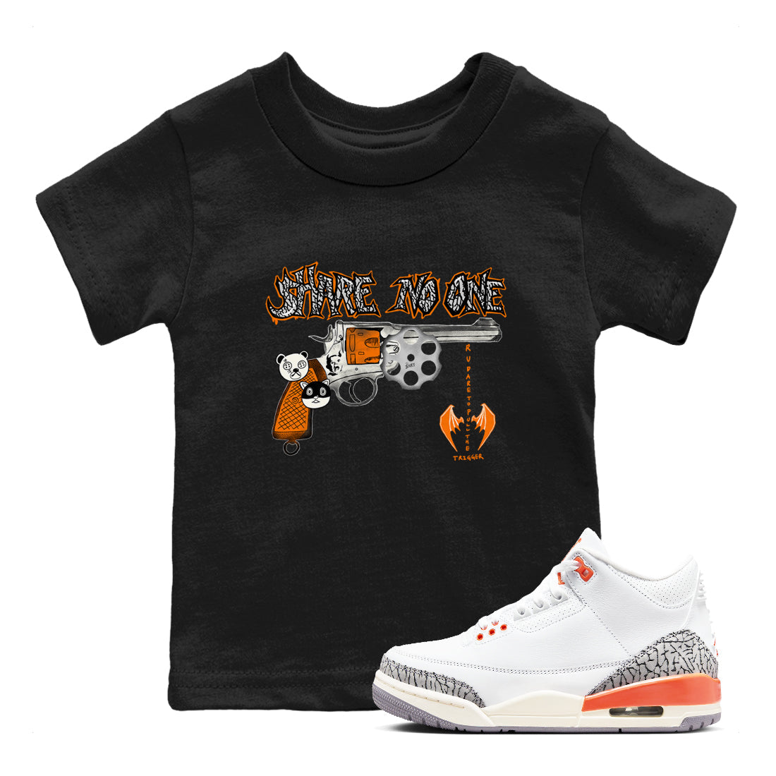 Share No One snkmatch Tees Kids - Air Jordan 3 Georgia Peach