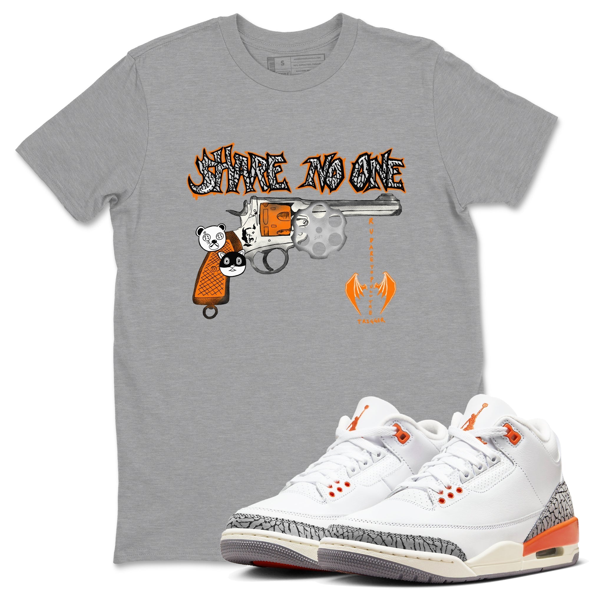 Share No One snkmatch Tees - Air Jordan 3 Georgia Peach