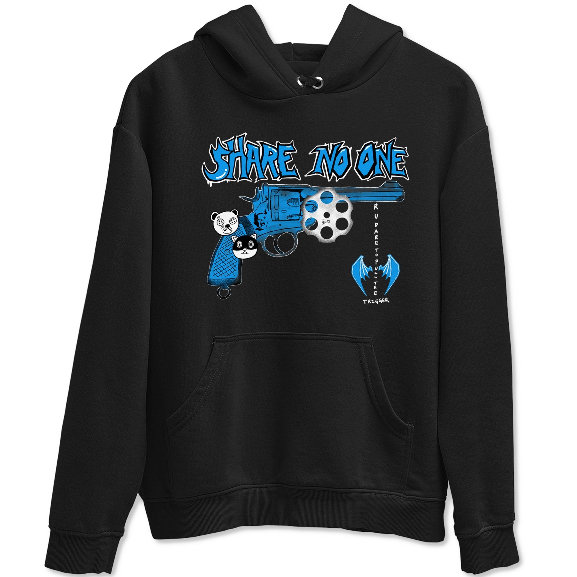 Share No One snkmatch Tees - Air Jordan 4 Military Blue