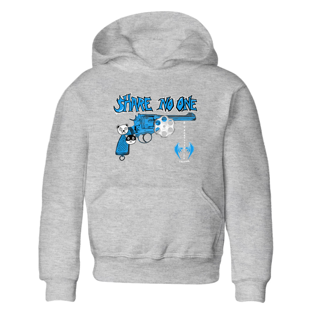 Share No One snkmatch Tees Kids - Air Jordan 4 Military Blue