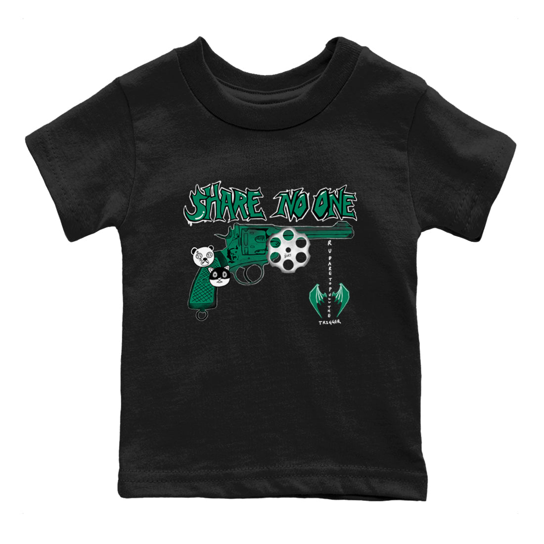 Share No One snkmatch Tees Kids - Air Jordan 4 Oxidized Green