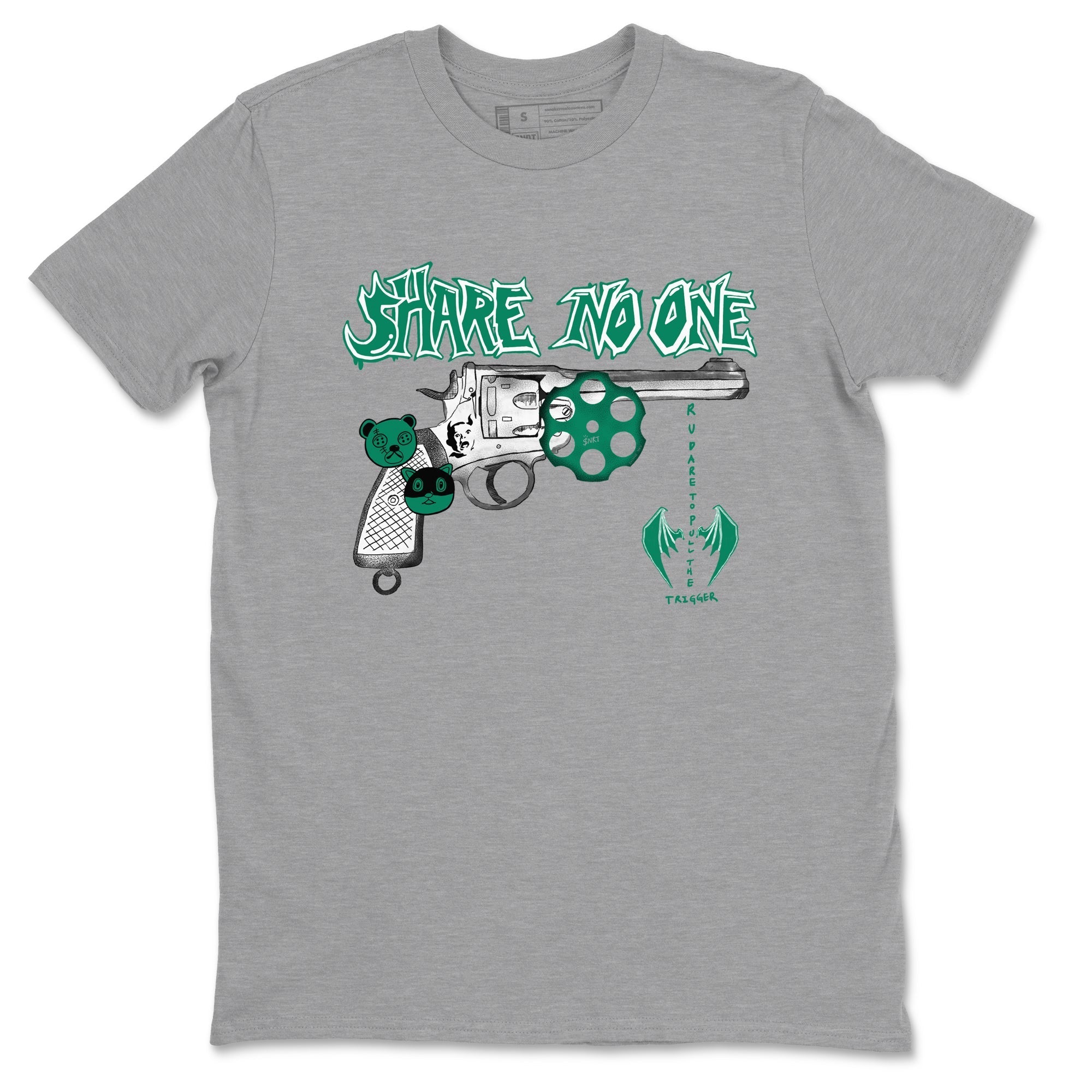 Share No One snkmatch Tees - Air Jordan 4 Oxidized Green
